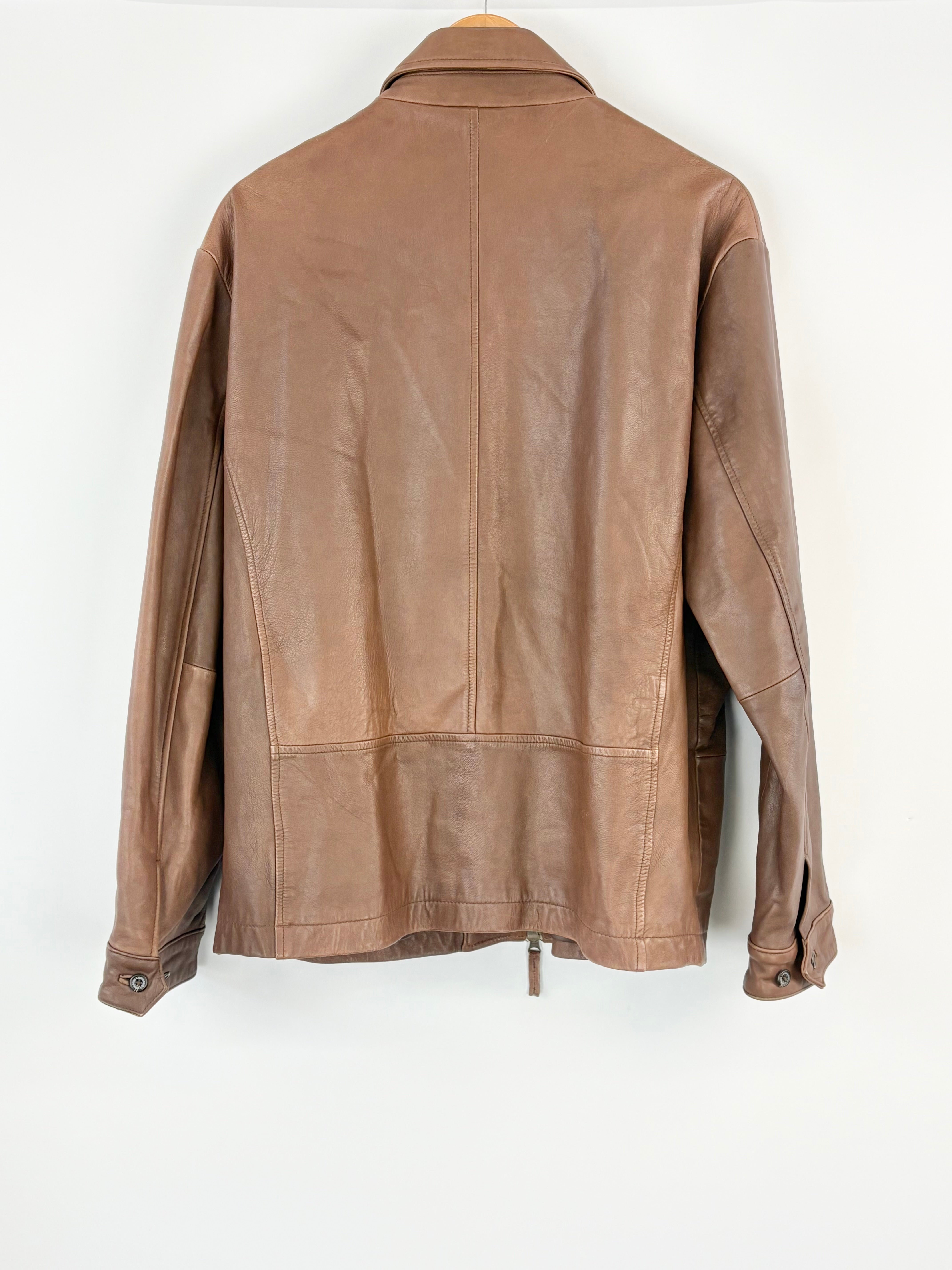 Rodd & Gunn Chocolate Brown Leather Jacket - L