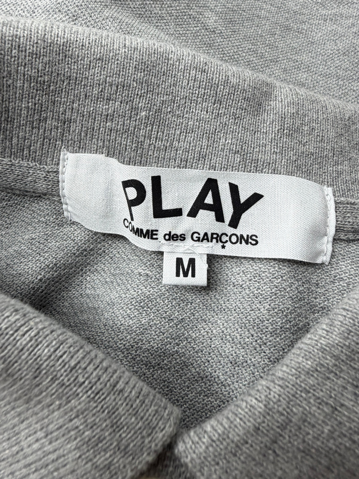 Play Comme Des Garçons Grey Polo - M