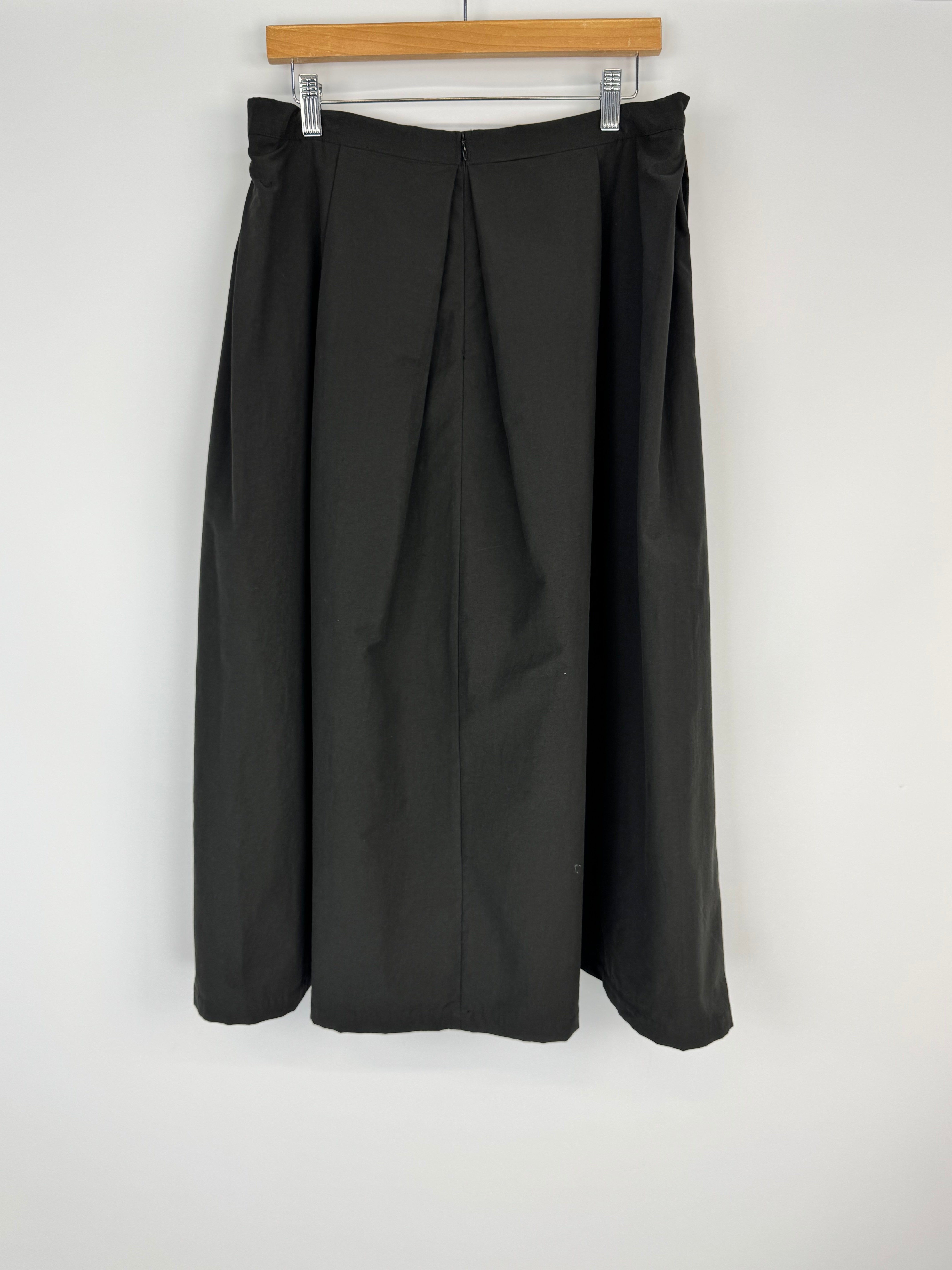 Megan Salmon Black 'Techno Ellen' A-Line Skirt NWT - AU14