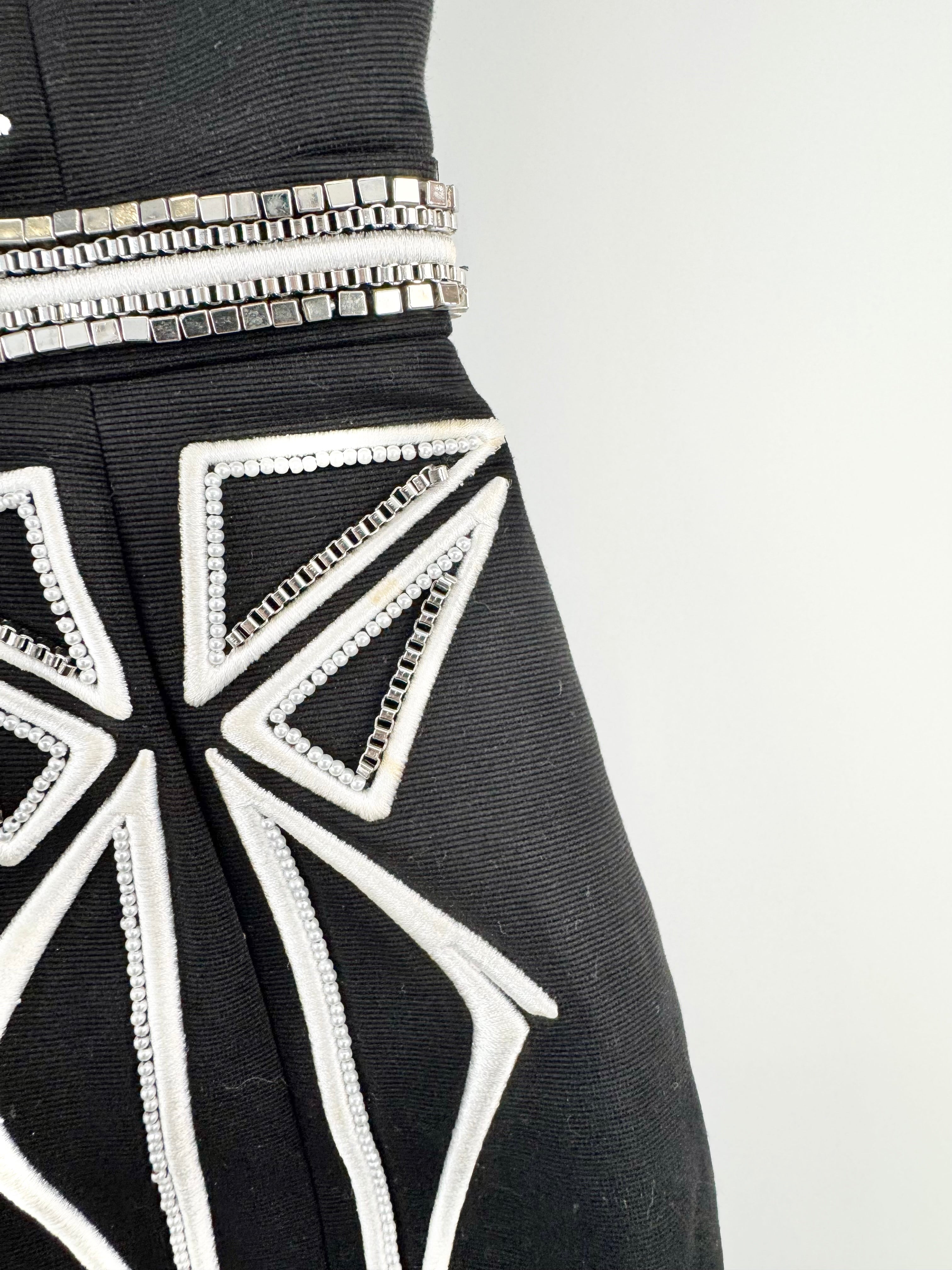 Sass & Bide 'Round Two' Beaded & Embroidered Cut Out Dress Size - AU6