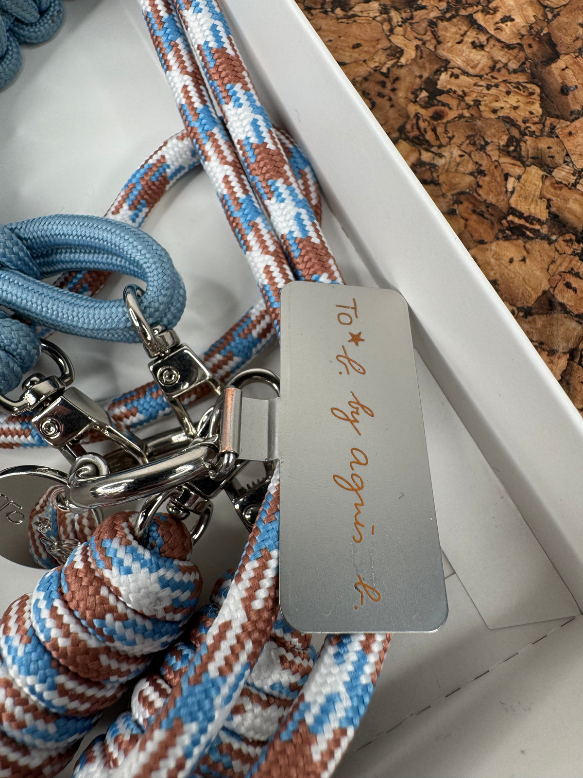 Agnès B. Blue Phone Strap NWT