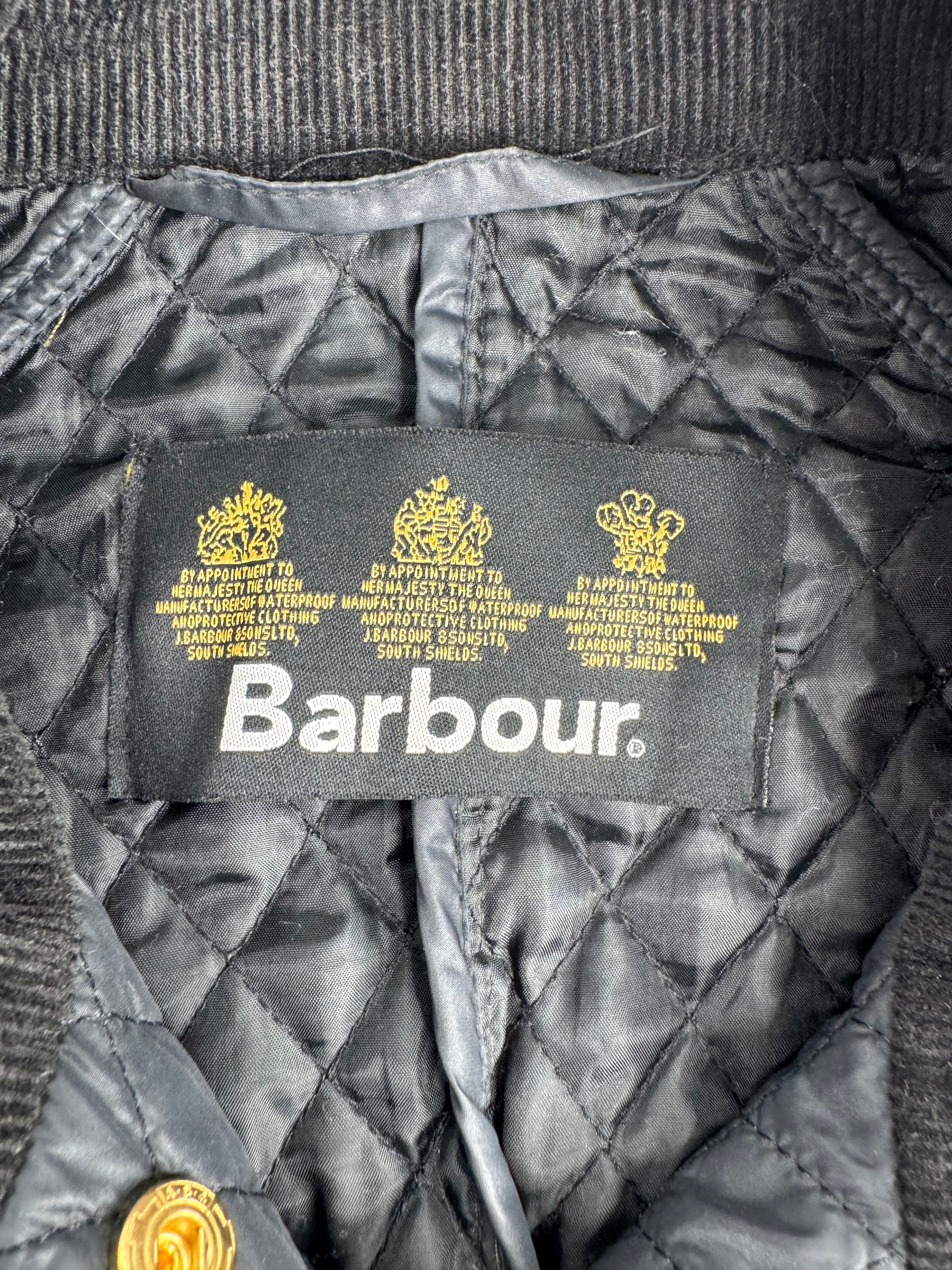 Barbour Black Quilted Belted Jacket - AU12