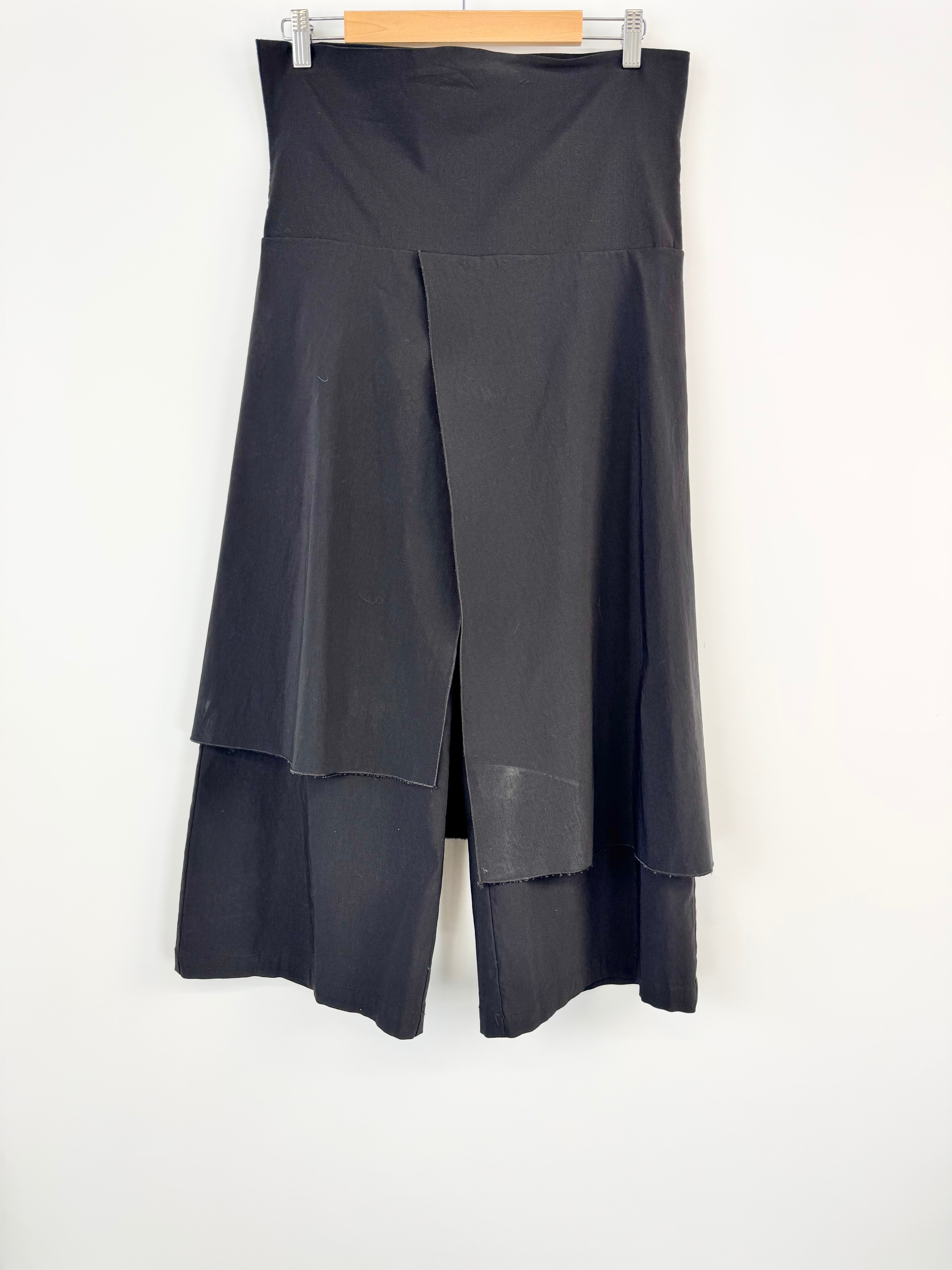 Roxanne Black High Waisted Fisherman Style Trousers - AU14