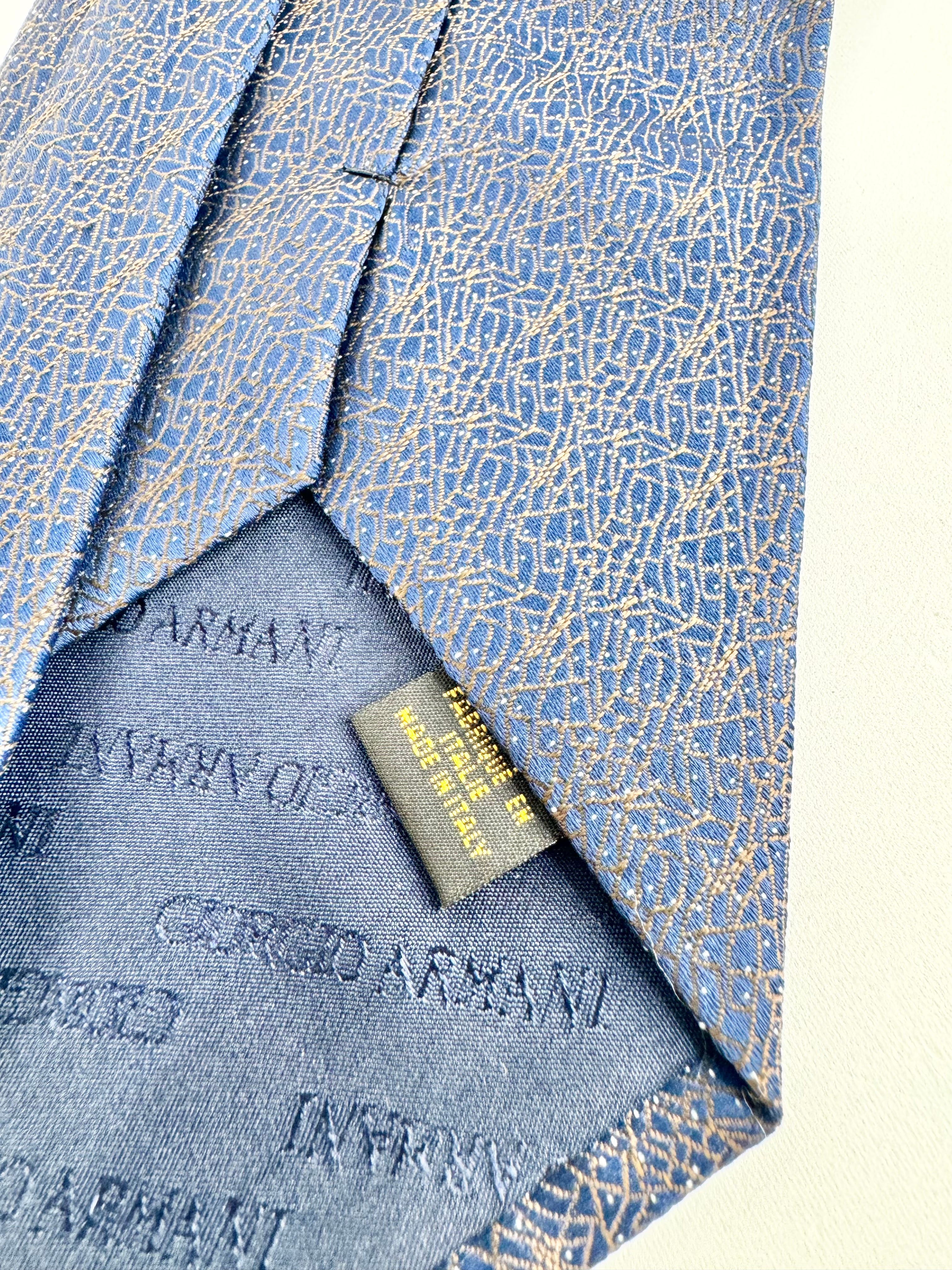 Giorgio Armani Blue Silk Tie