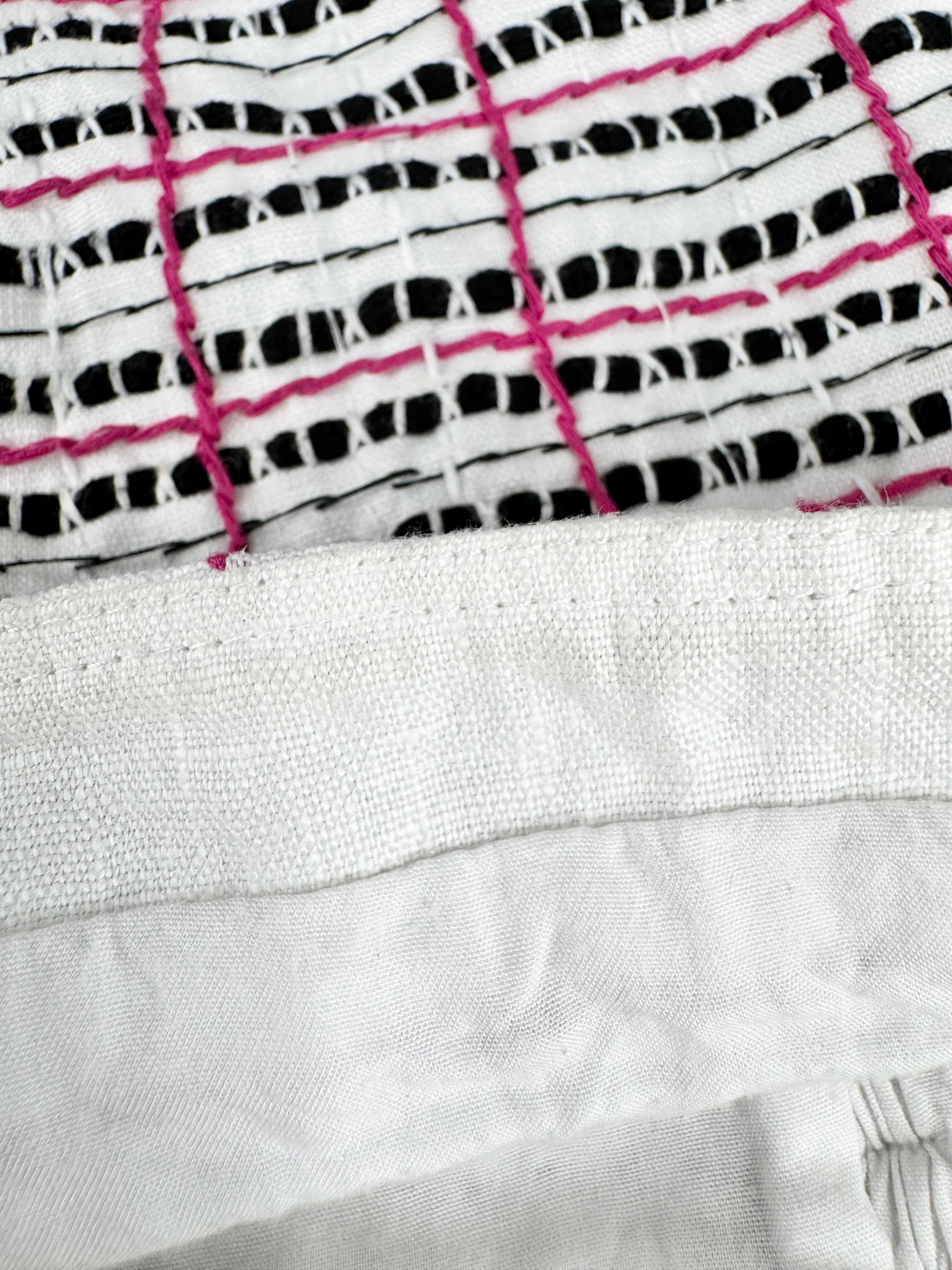 Aje White Hand-Woven Textured A-Line Skirt - AU6