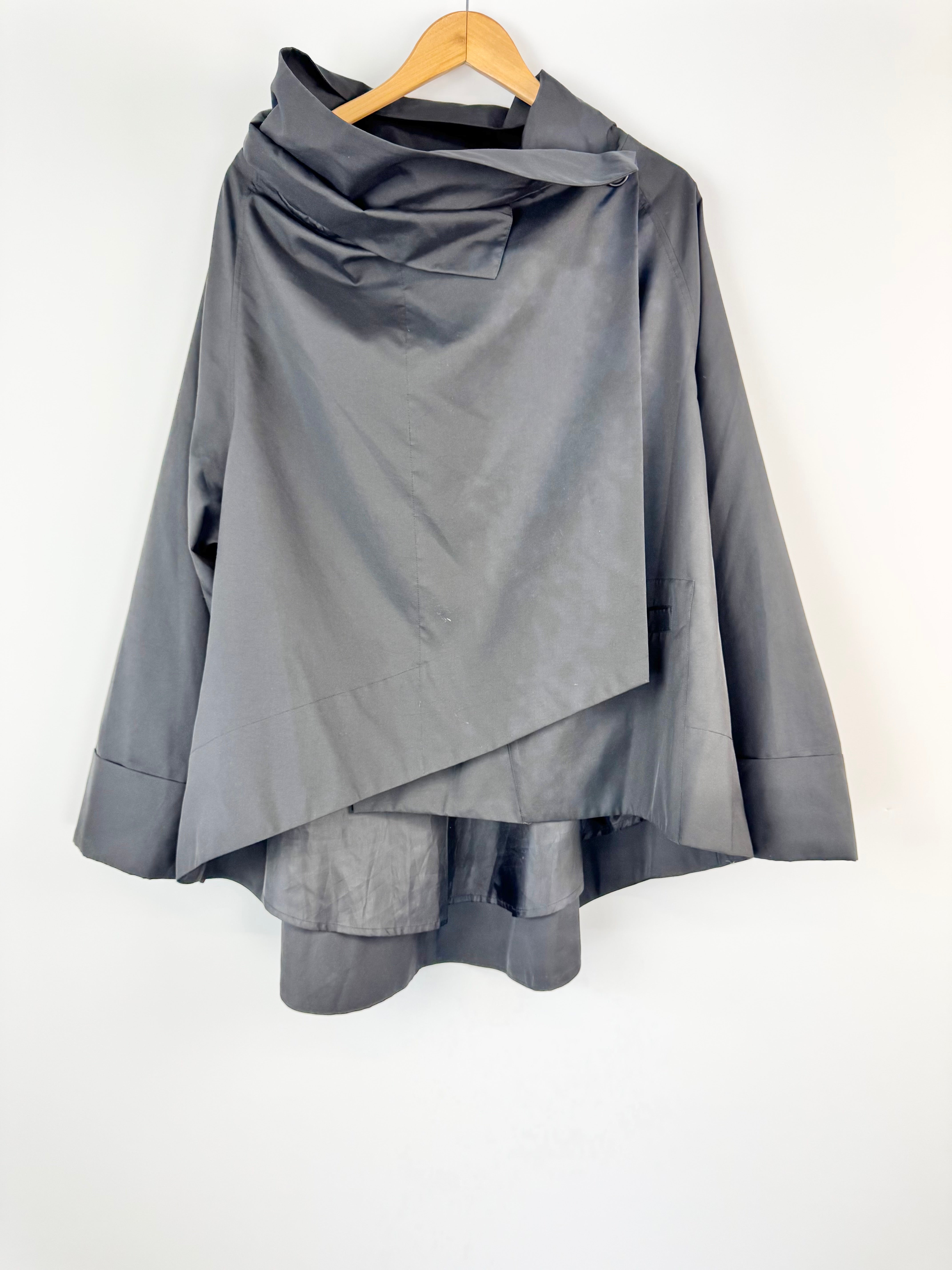 Moyuru Black Asymmetrical Jacket - AU12/14