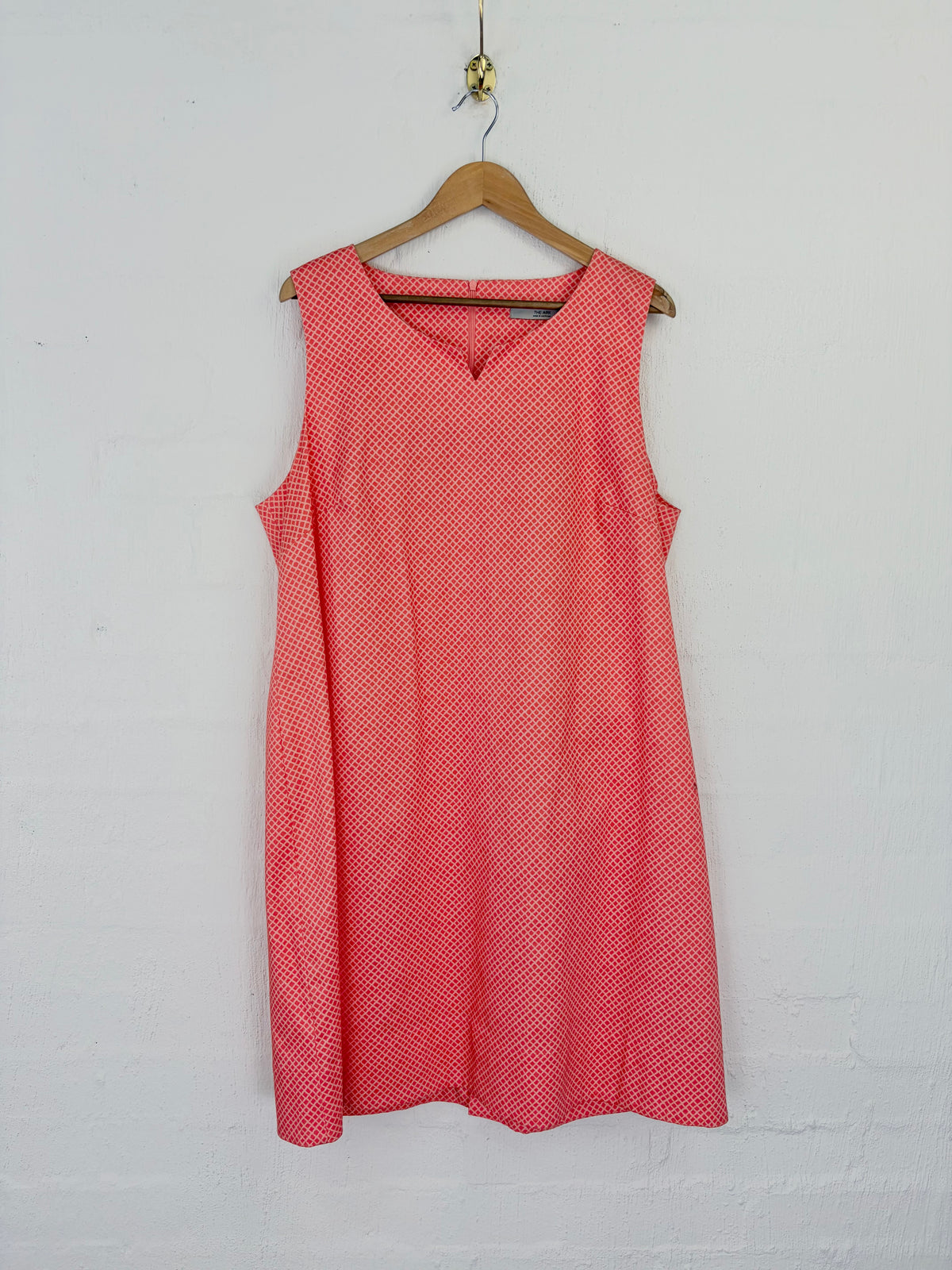 The Ark 'Mackay' Coral Print Cotton Dress NWT - AU16/18