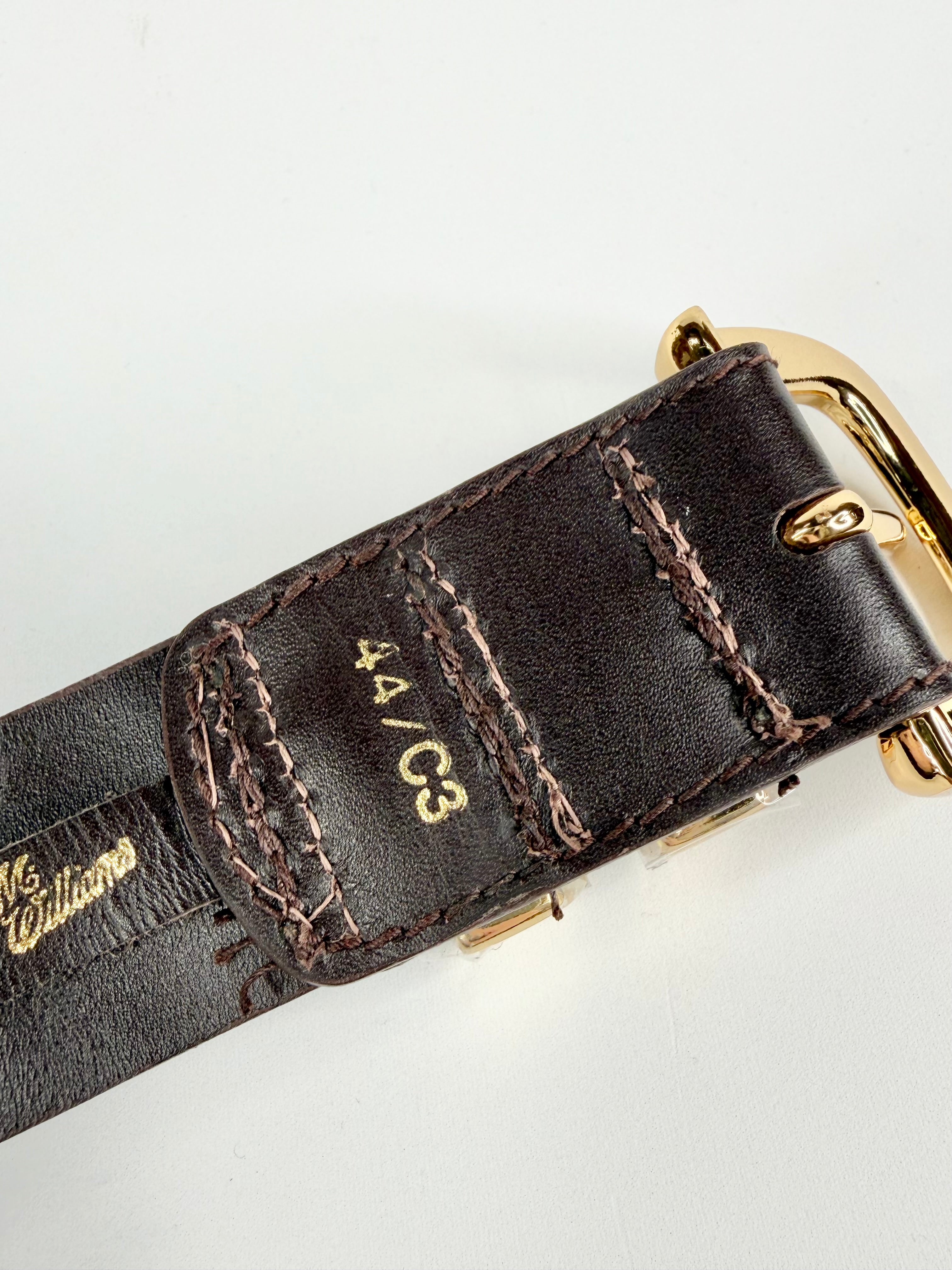 R.M. Williams Croc Leather Belt - W44