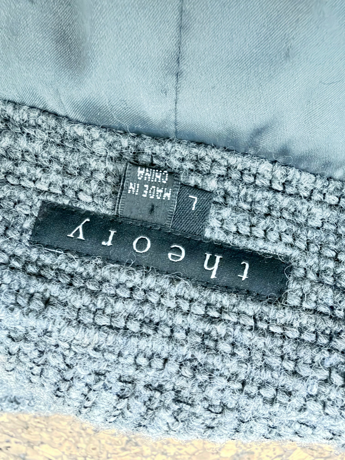 Theory Grey Knitted Jacket - AU10/12