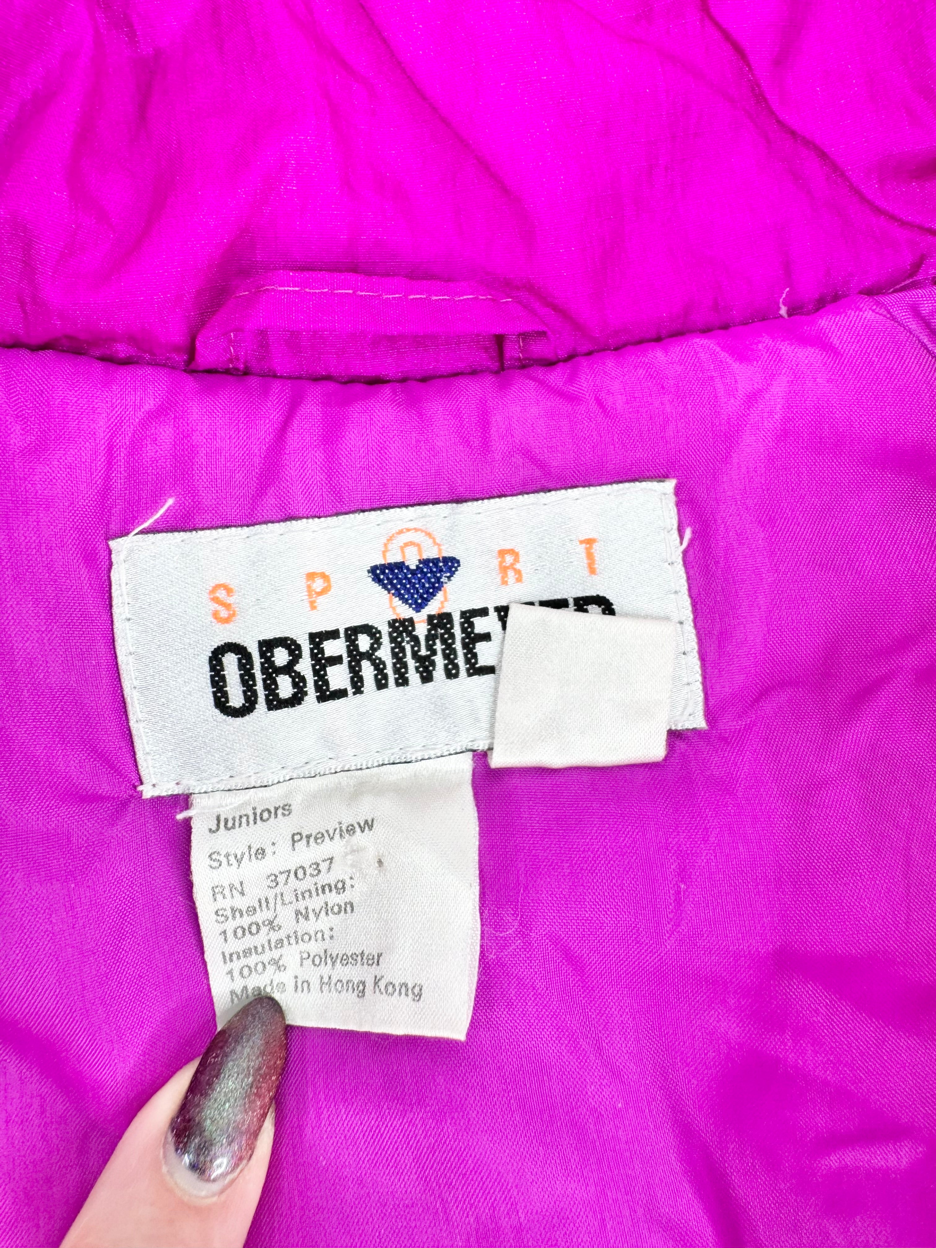 Obermeyer Bright Pink Orange and Purple Waterproof Parker - Child 10