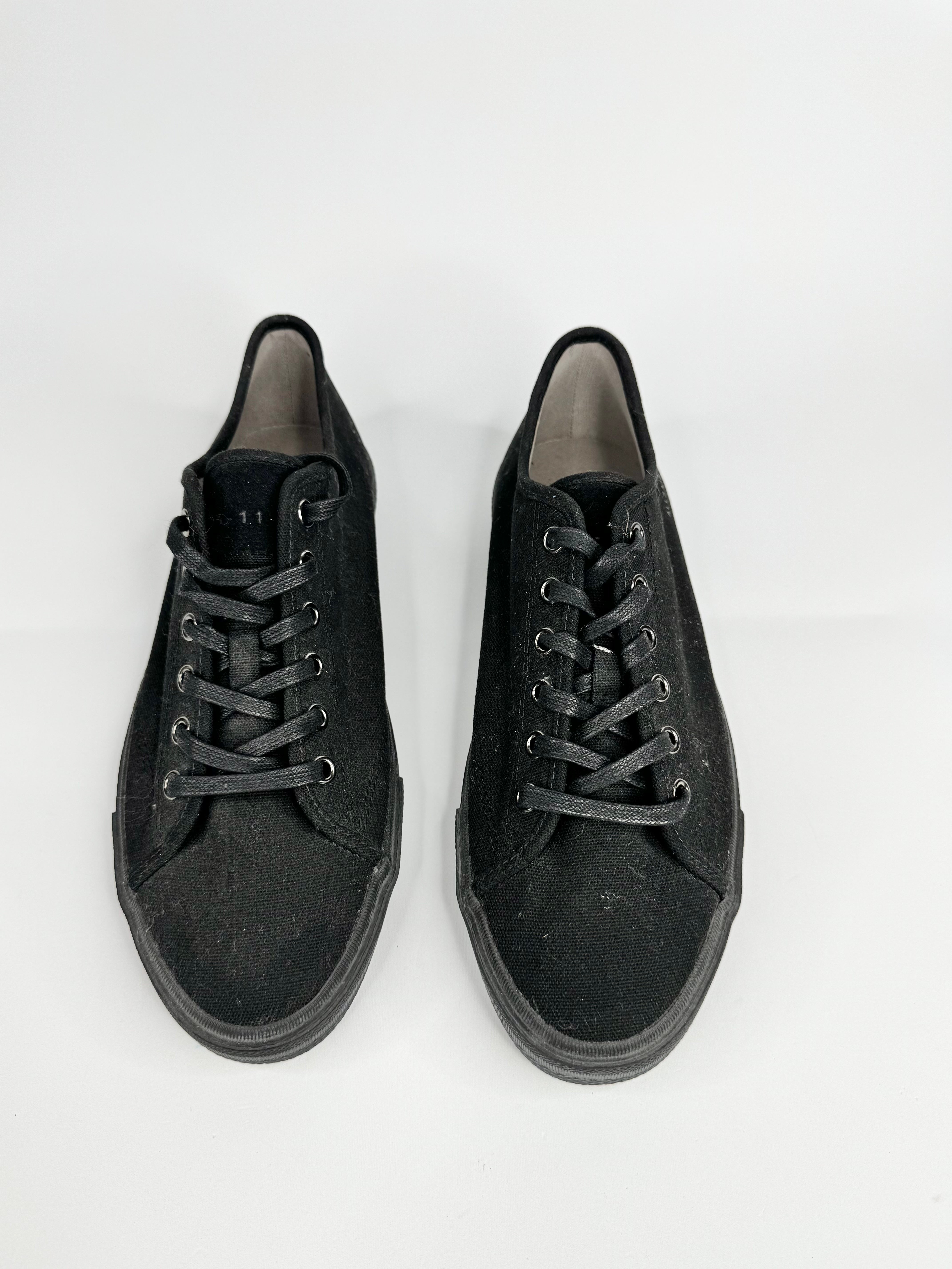 All Saints Black Lace Up Low Top Sneakers - EU42