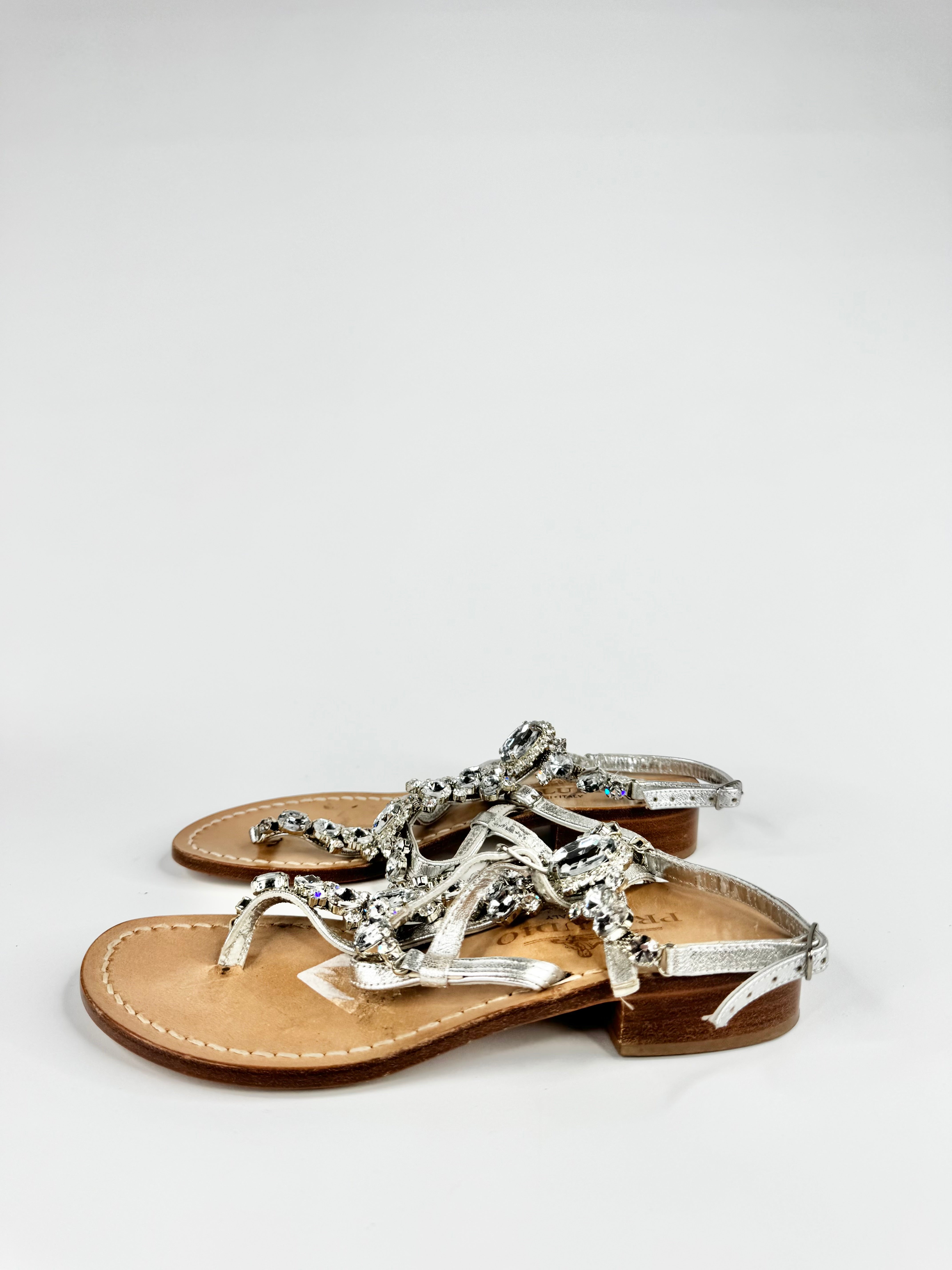 Preludio Capri Crystal Embellished Capri Style Flats - EU37