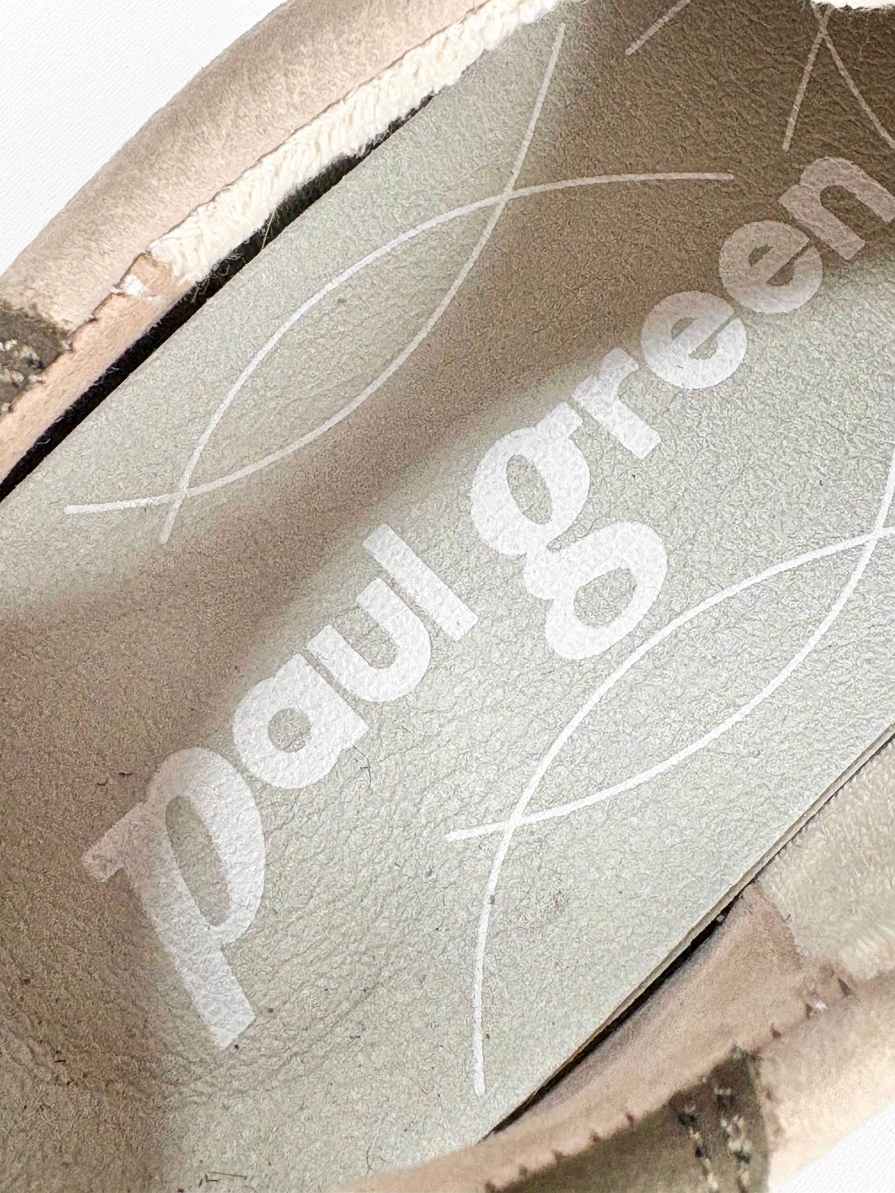 Paul Green Tan Suede & Animal-Print Sneakers - EU42