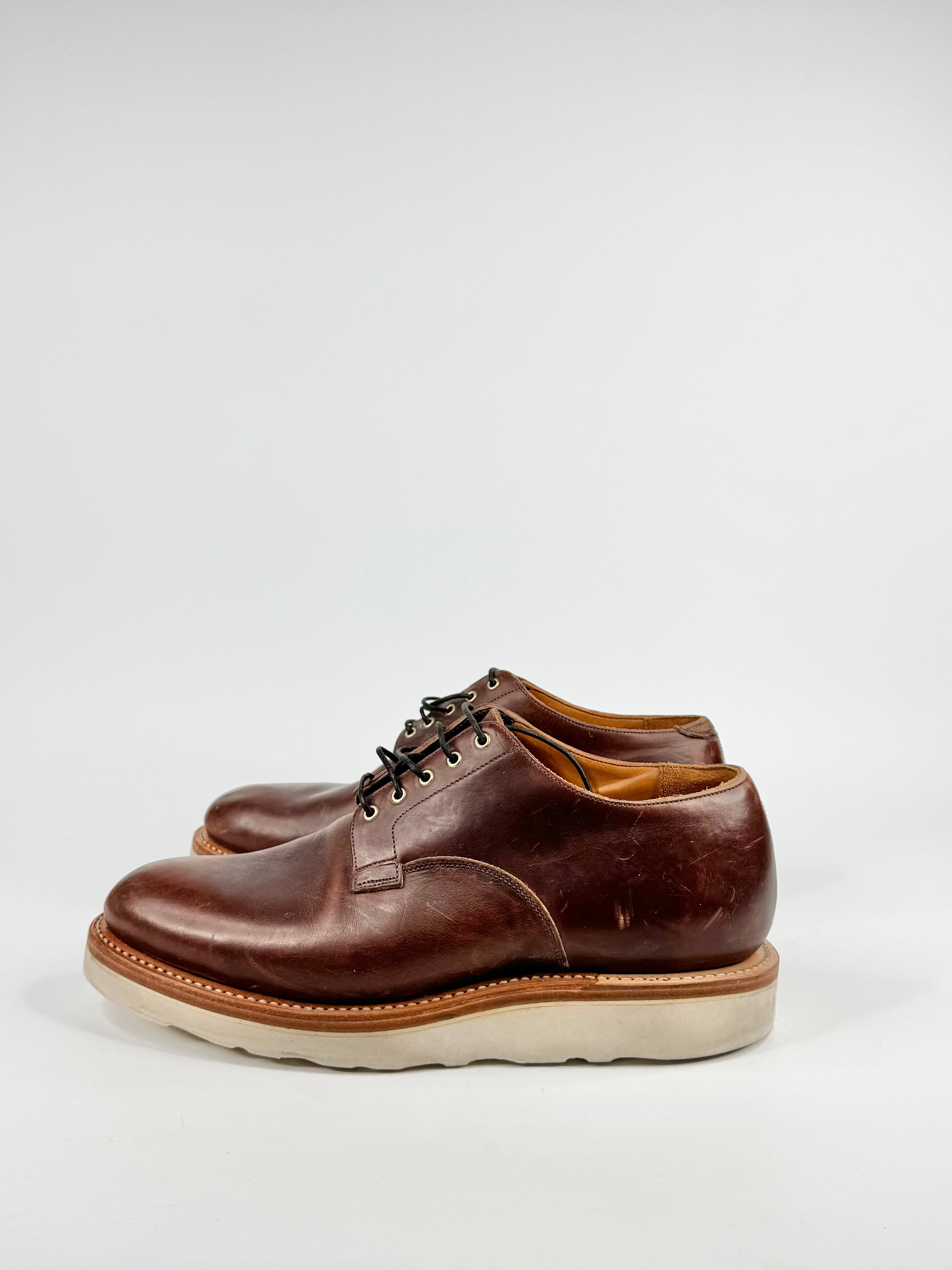 Viberg Deep Tan Handmade Lace Ups - EU45