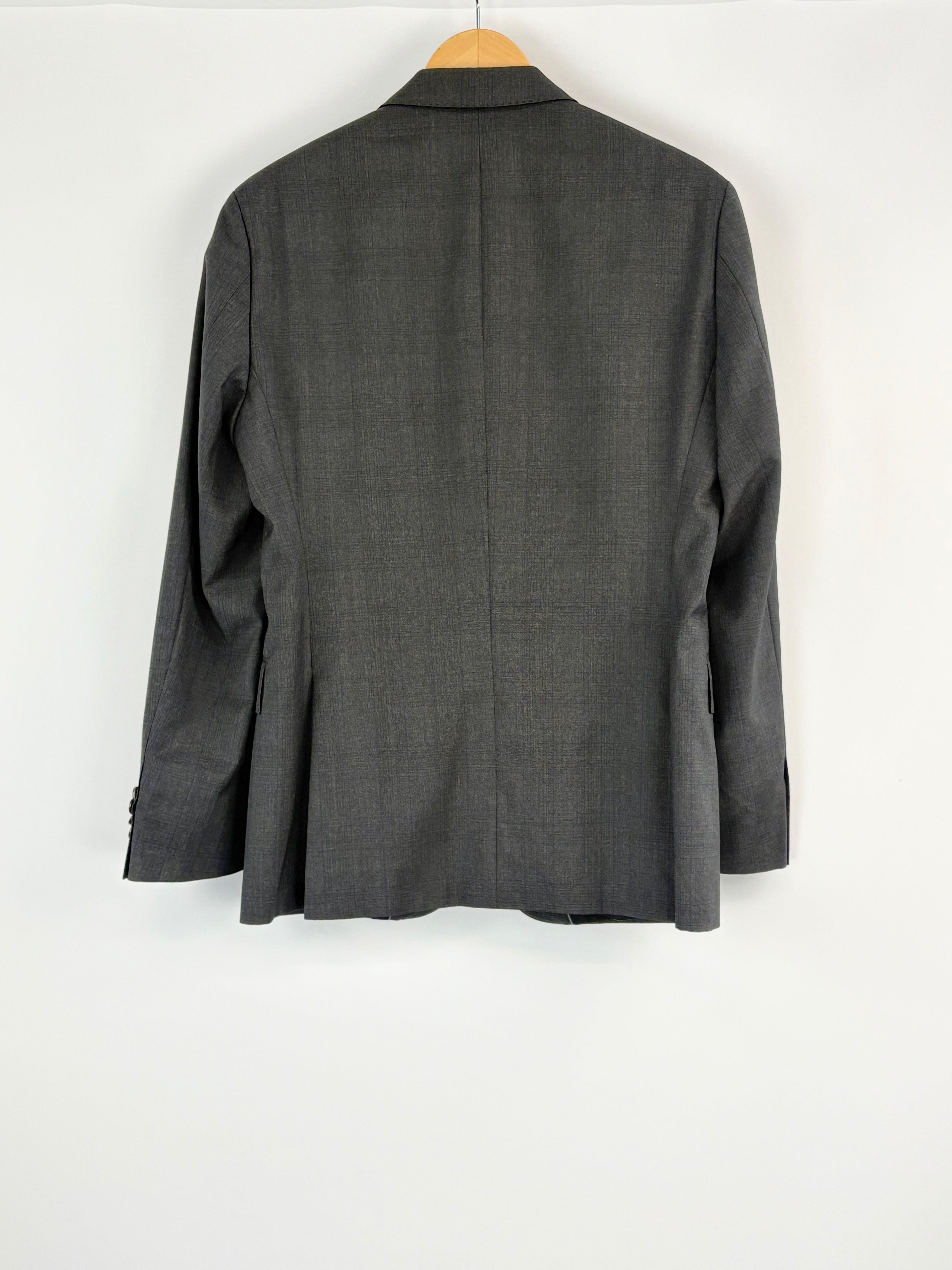 Hugo Boss 'Reda' Charcoal Check Wool Blazer - XS