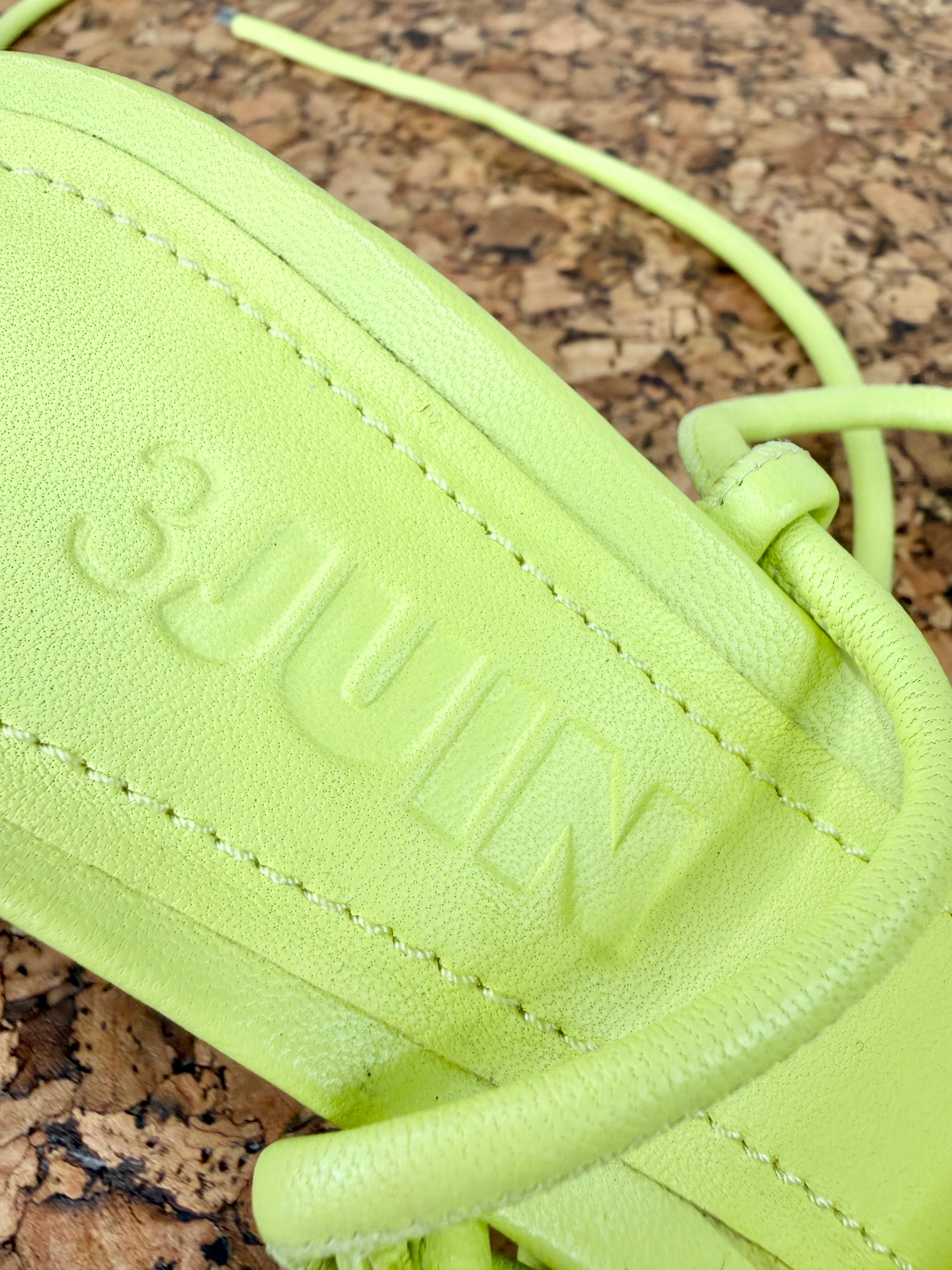 3JUIN Lime Green Strappy Heel - EU37.5