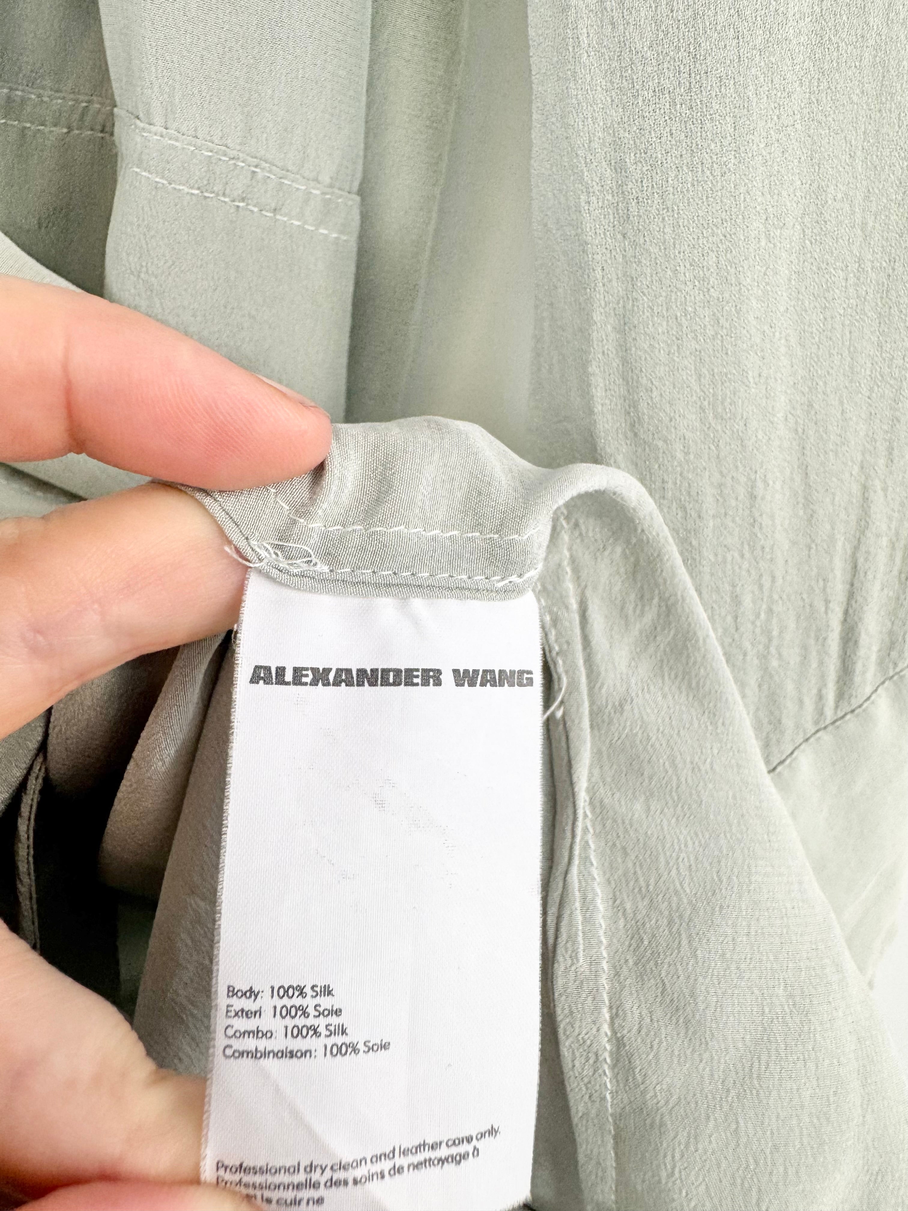 Alexander Wang Lichen Silk Tunic - AU8/10