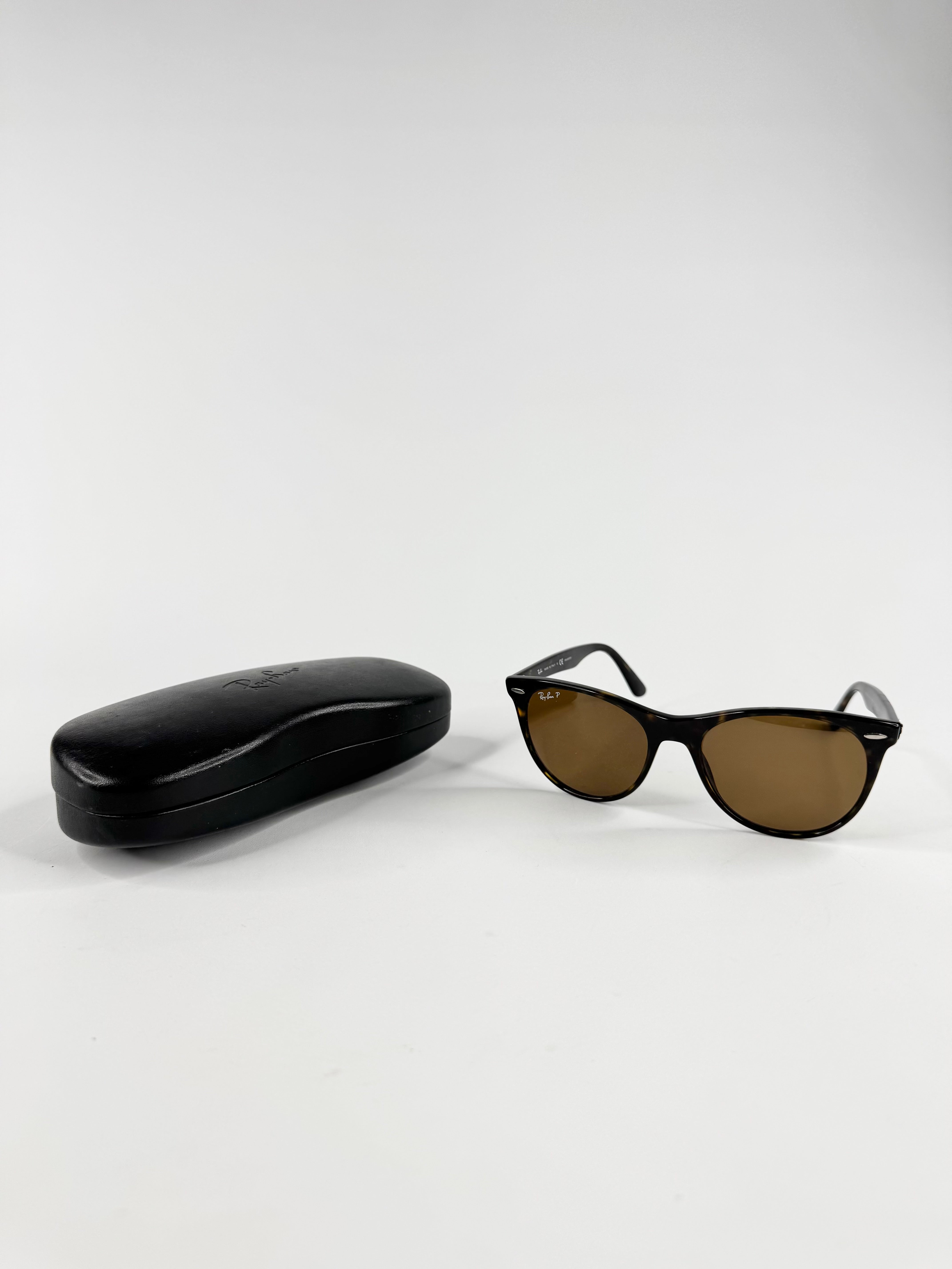 Ray Ban Tortoiseshell on Gold 'Clubmaster' Sunglasses