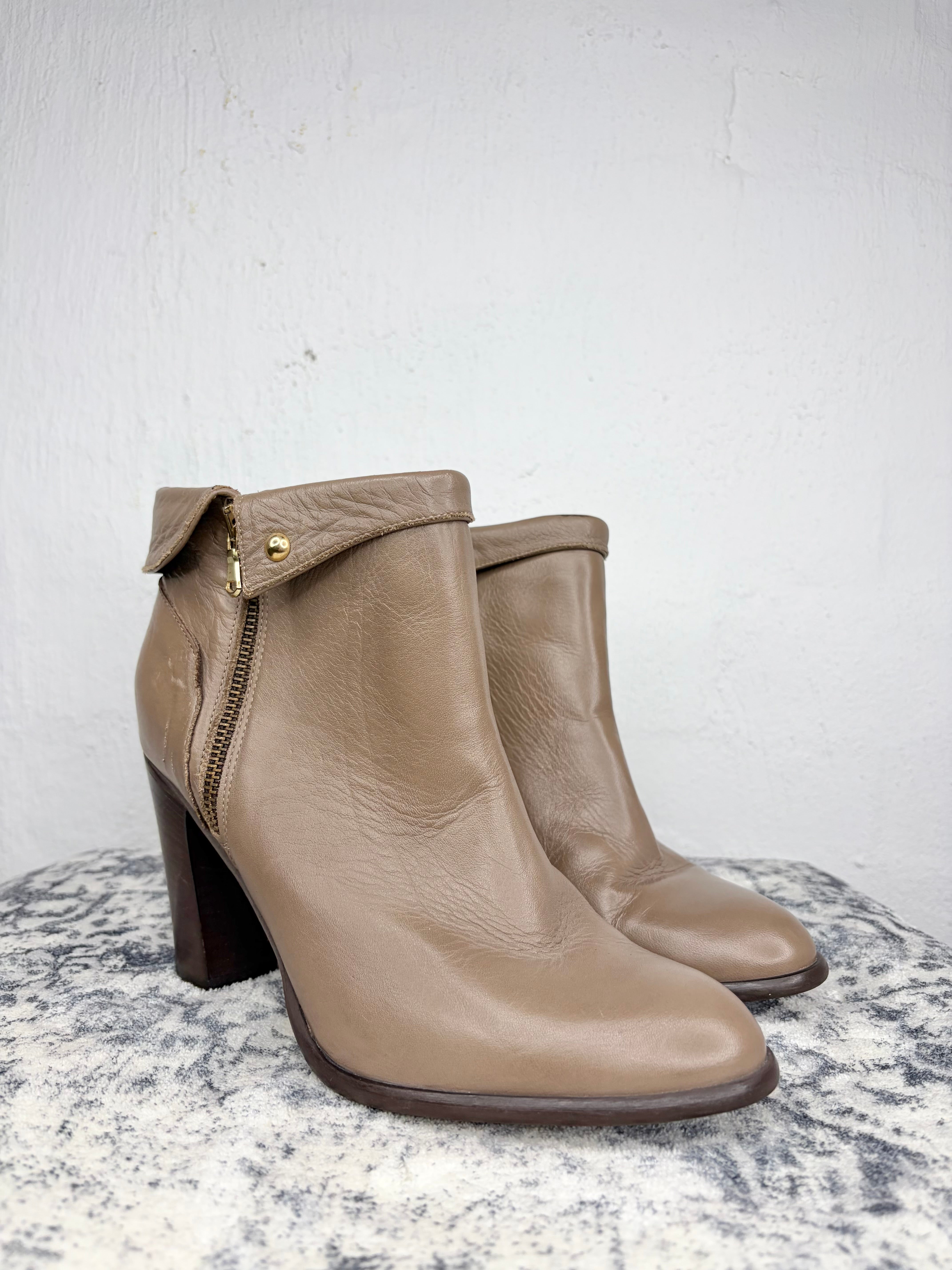 Hobbs Milk Chocolate Ankle Boots - EU40