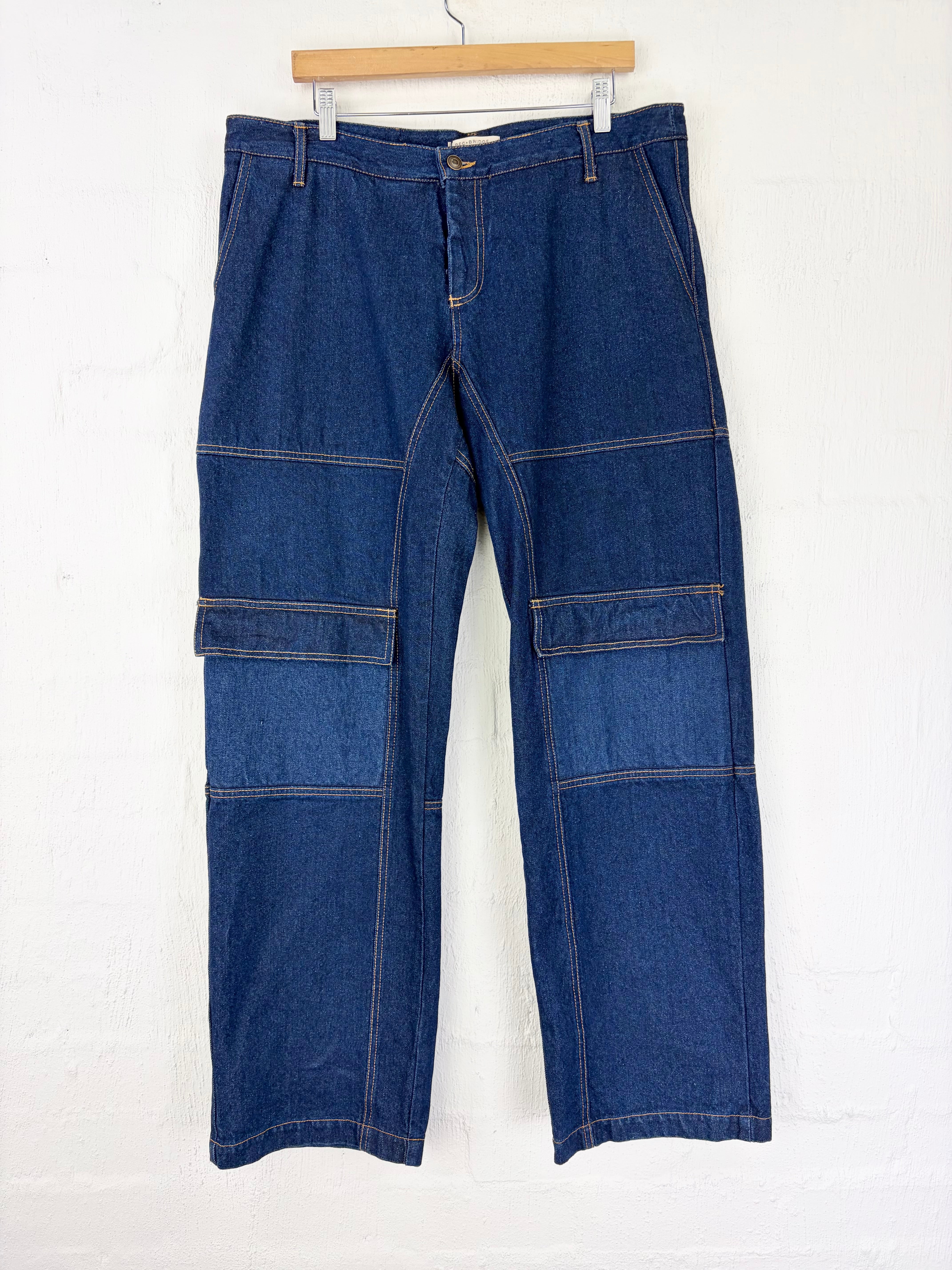 Bec + Bridge Blue 'Rio Pocket' Denim Patch Pocket Jeans NWT - AU16