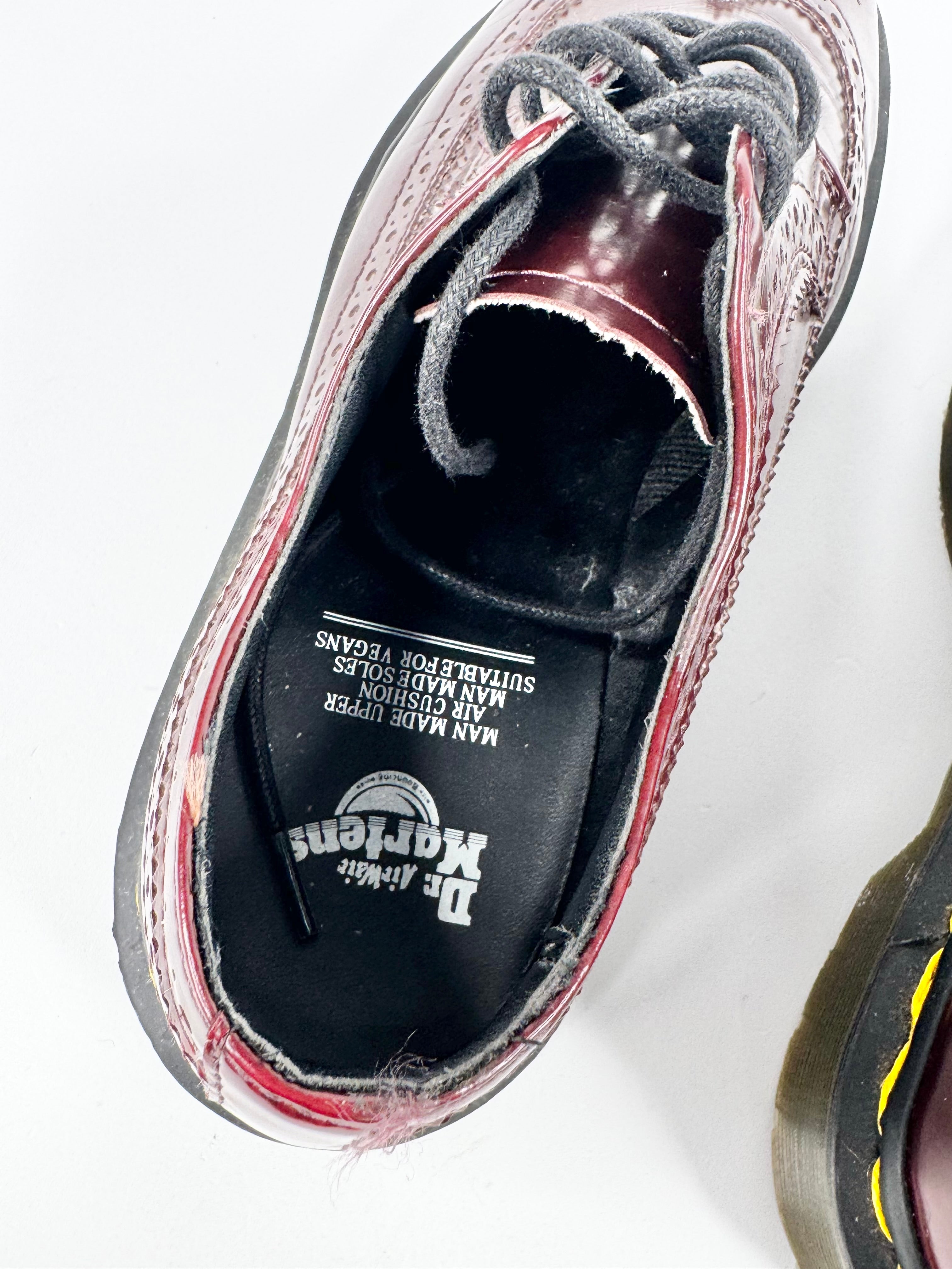 Dr. Marten Cherry Red Vegan Brogues - EU38