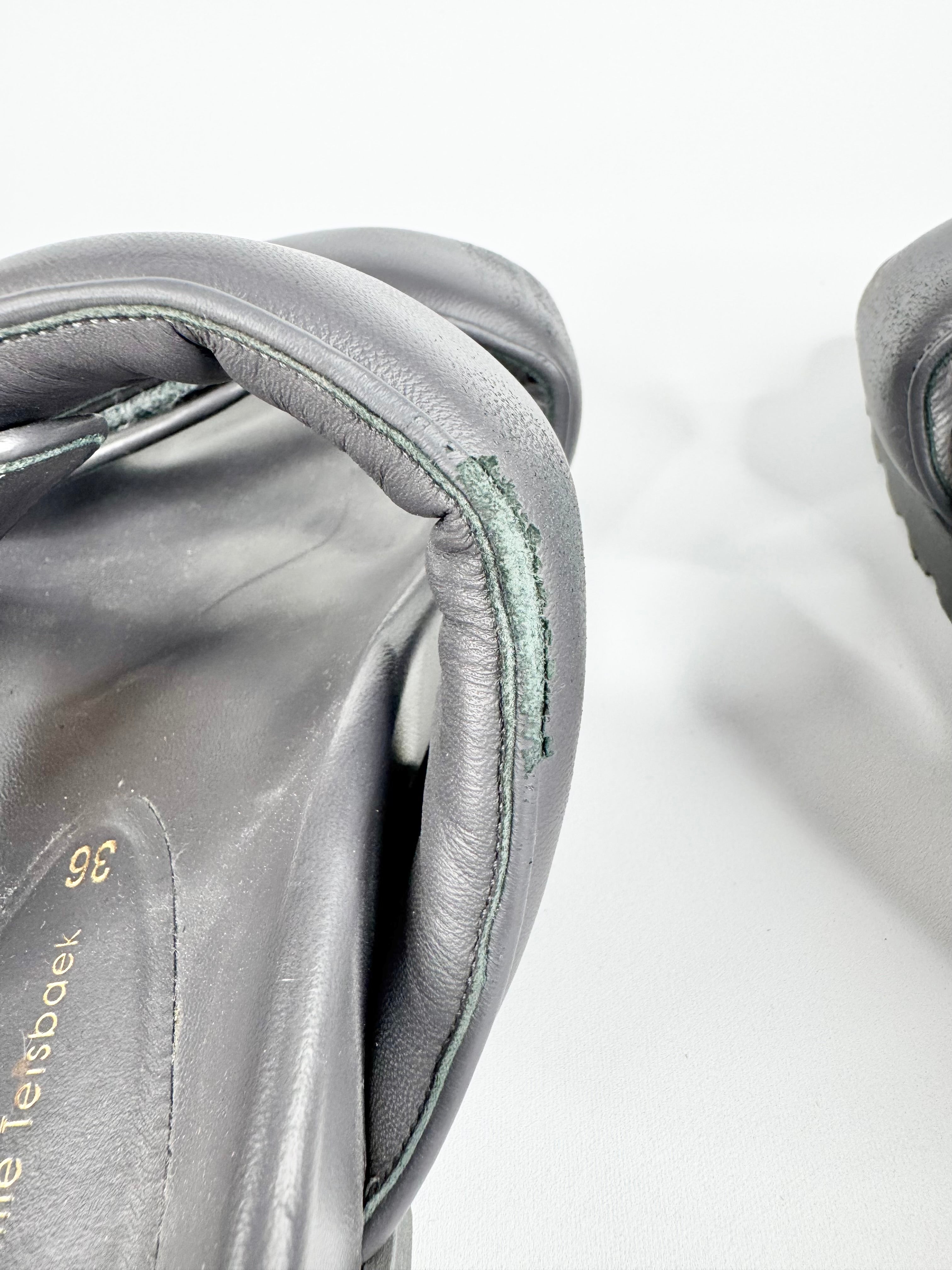 CIA x Pernille Teisbaek Minimalist Ash Grey Slides - EU36