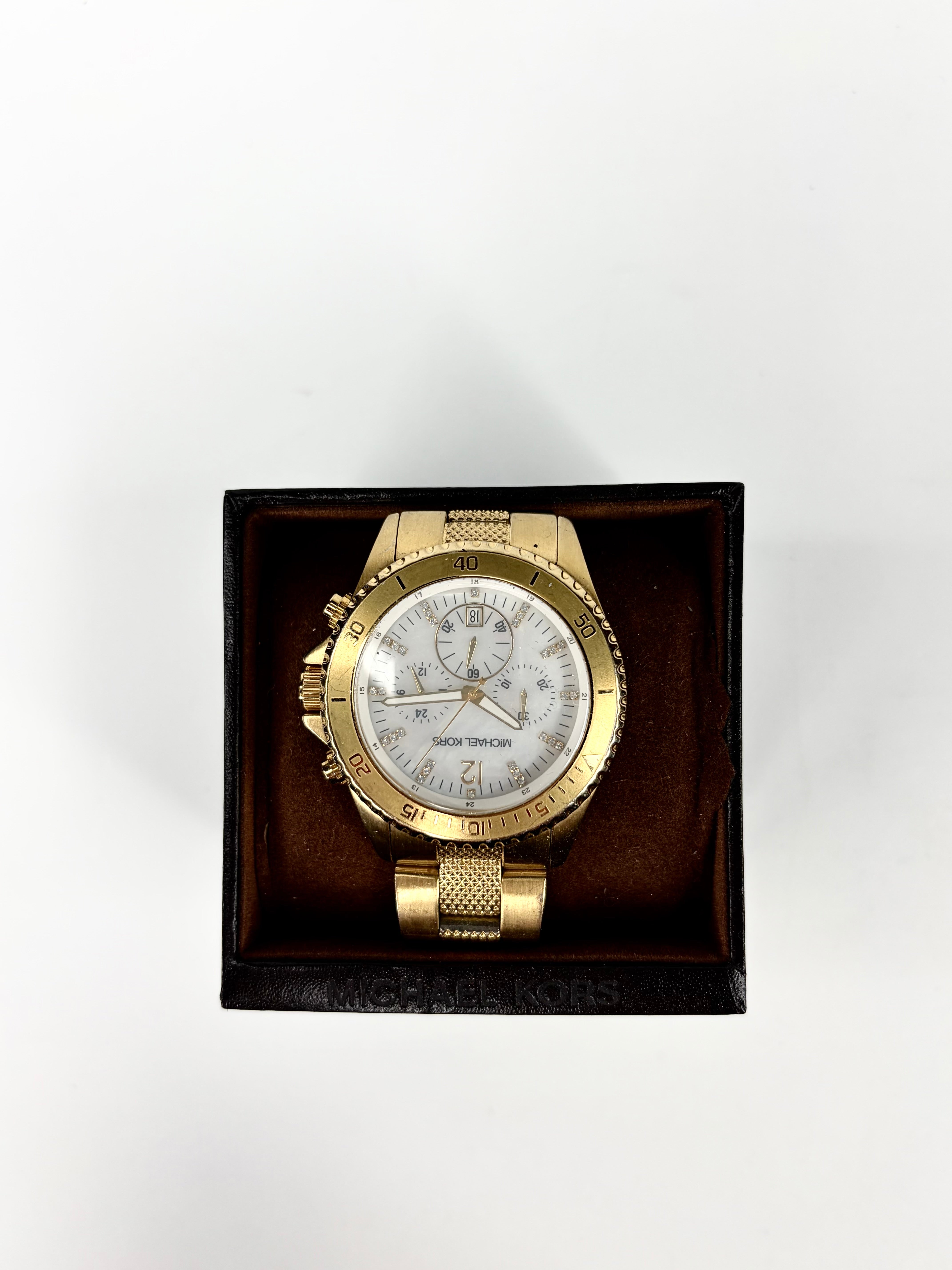 Michael Kors Gold Toned Chronograph Watch