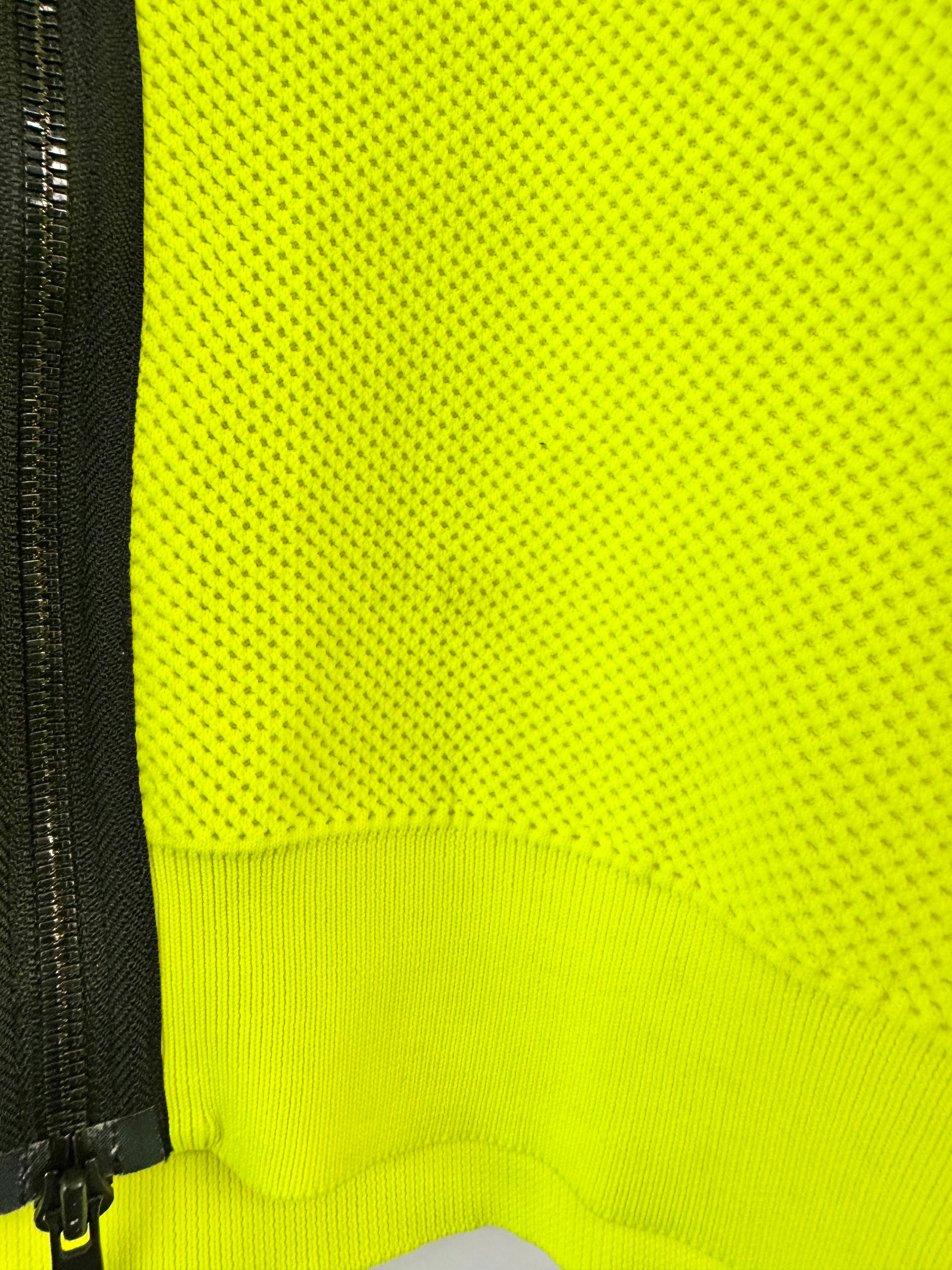 Onitsuka Tiger Flurecent Lime Green Zippered Jacket - Size M
