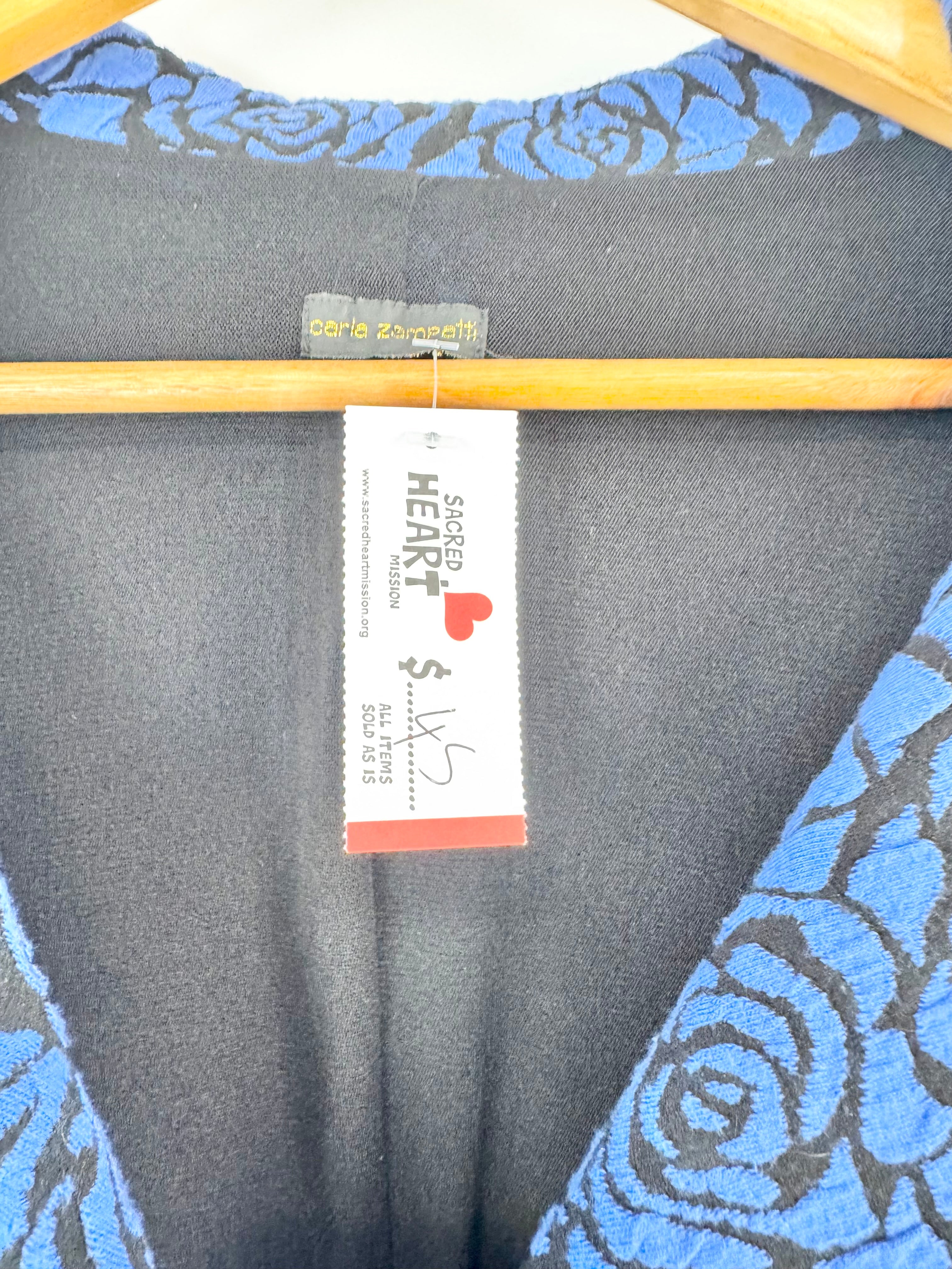 Carla Zampatti Blue Rose Crop Fit Blazer - AU16