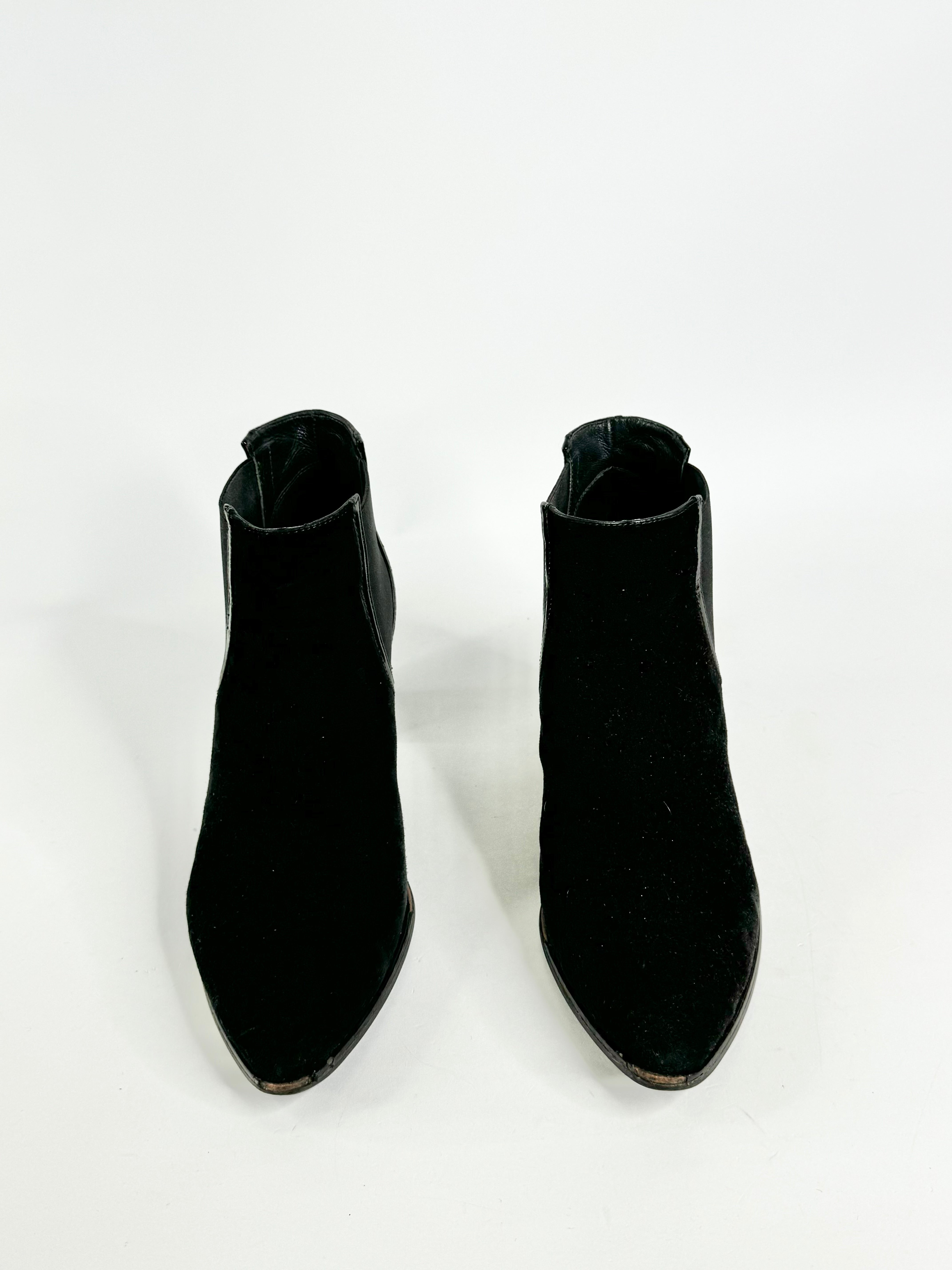 Stuart Weitzman Black Suede 'Nostress' Ankle Boots - EU39