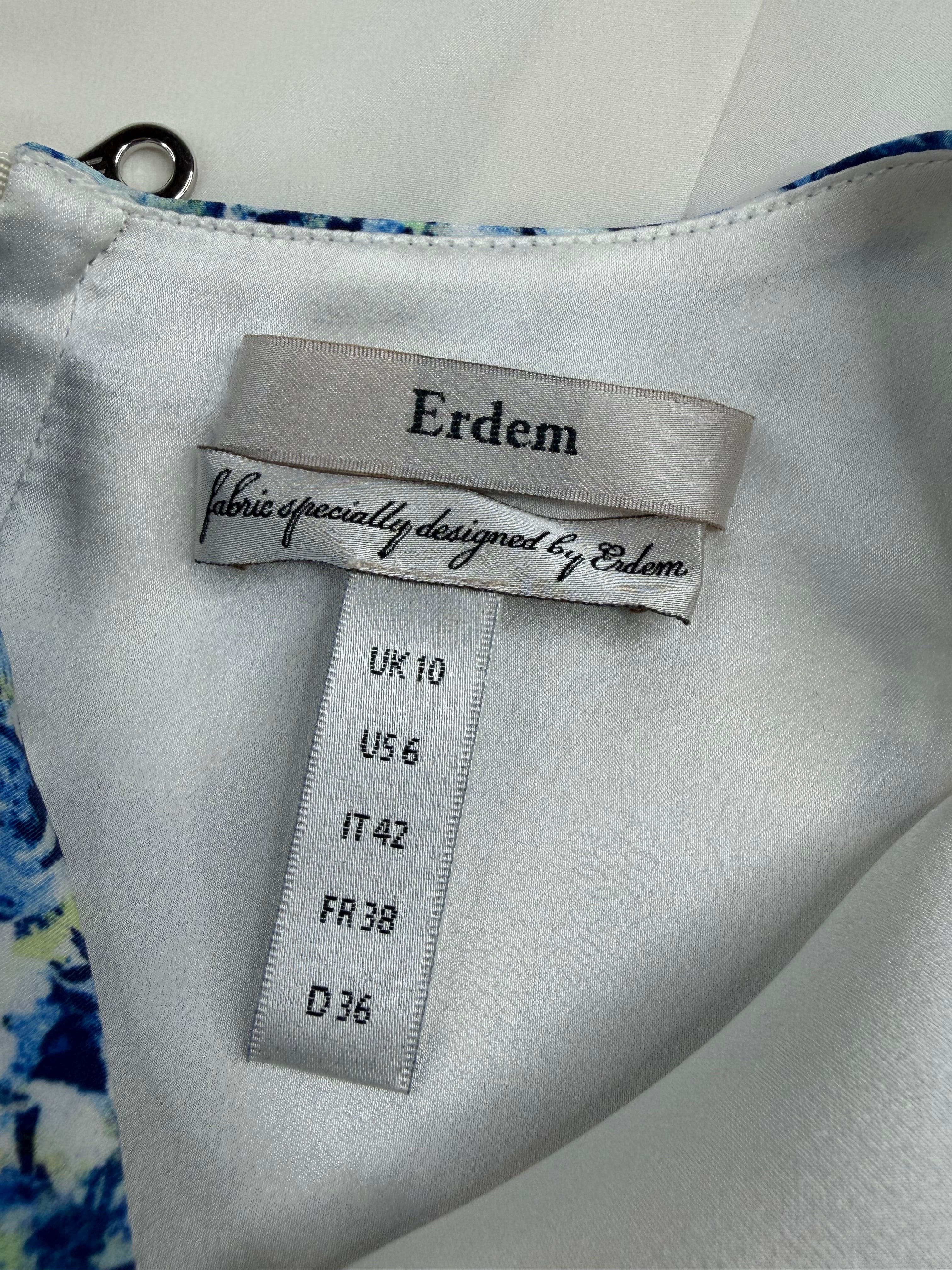 Erdem Delft Print Sheath Dress - AU10