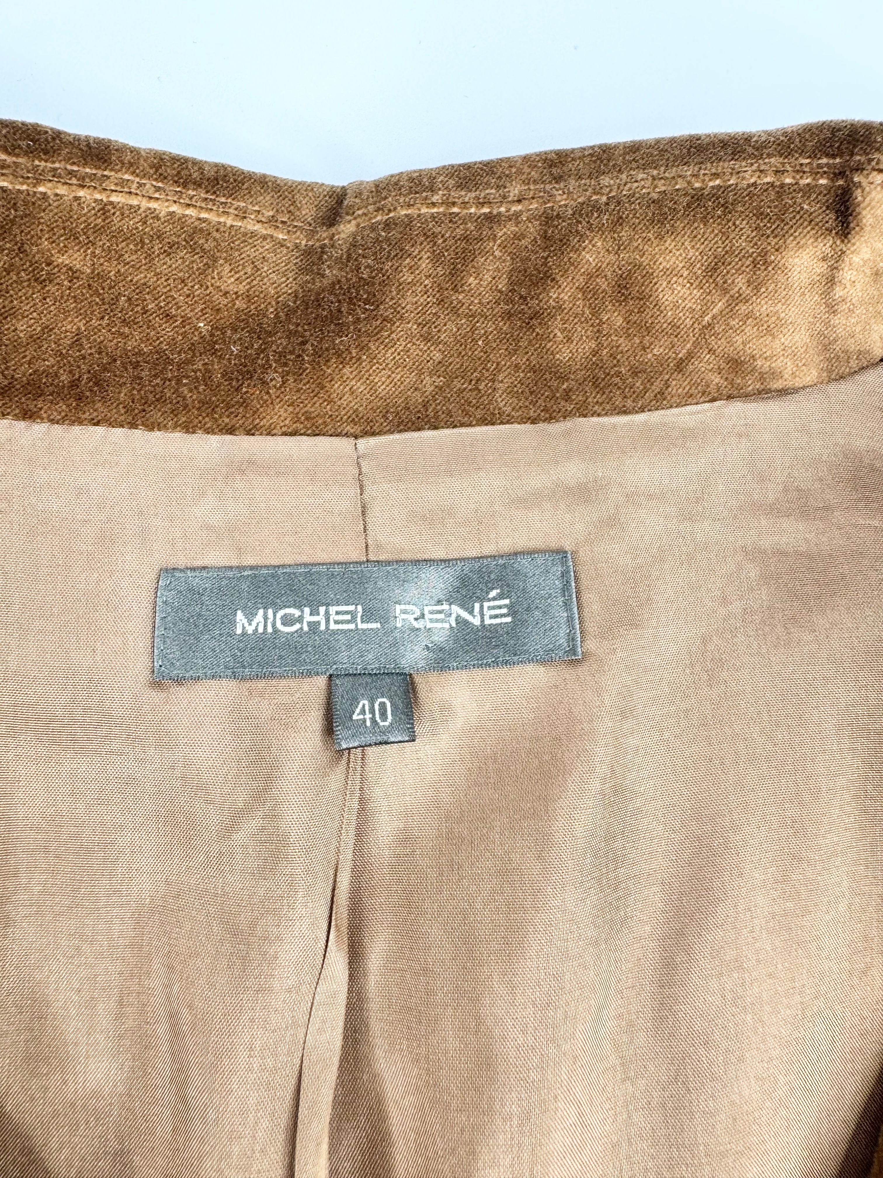 Vintage Michael Rene Cinnamon Velvet Blazer - AU10