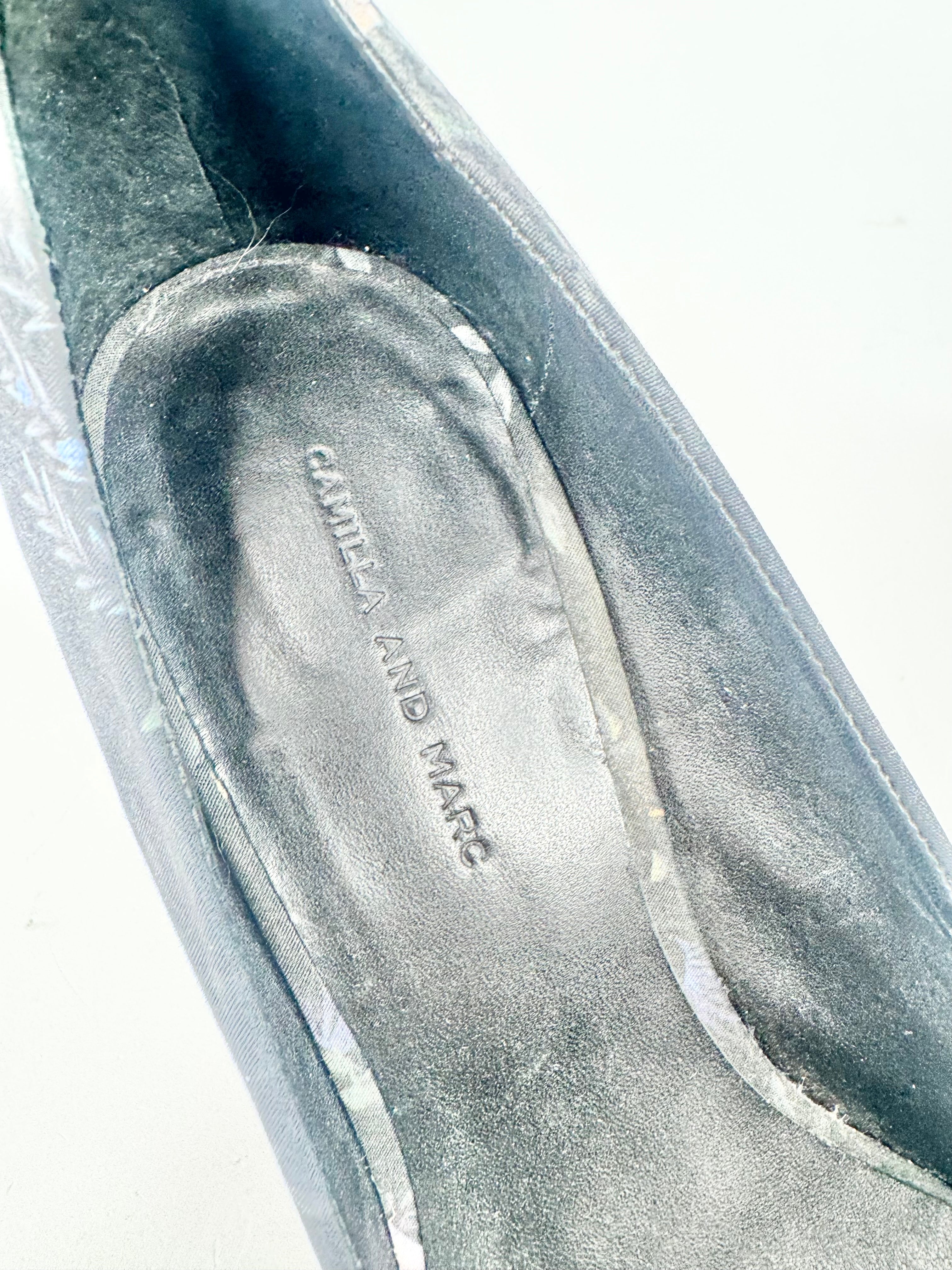 Camilla & Marc Black Floral Pumps - EU39