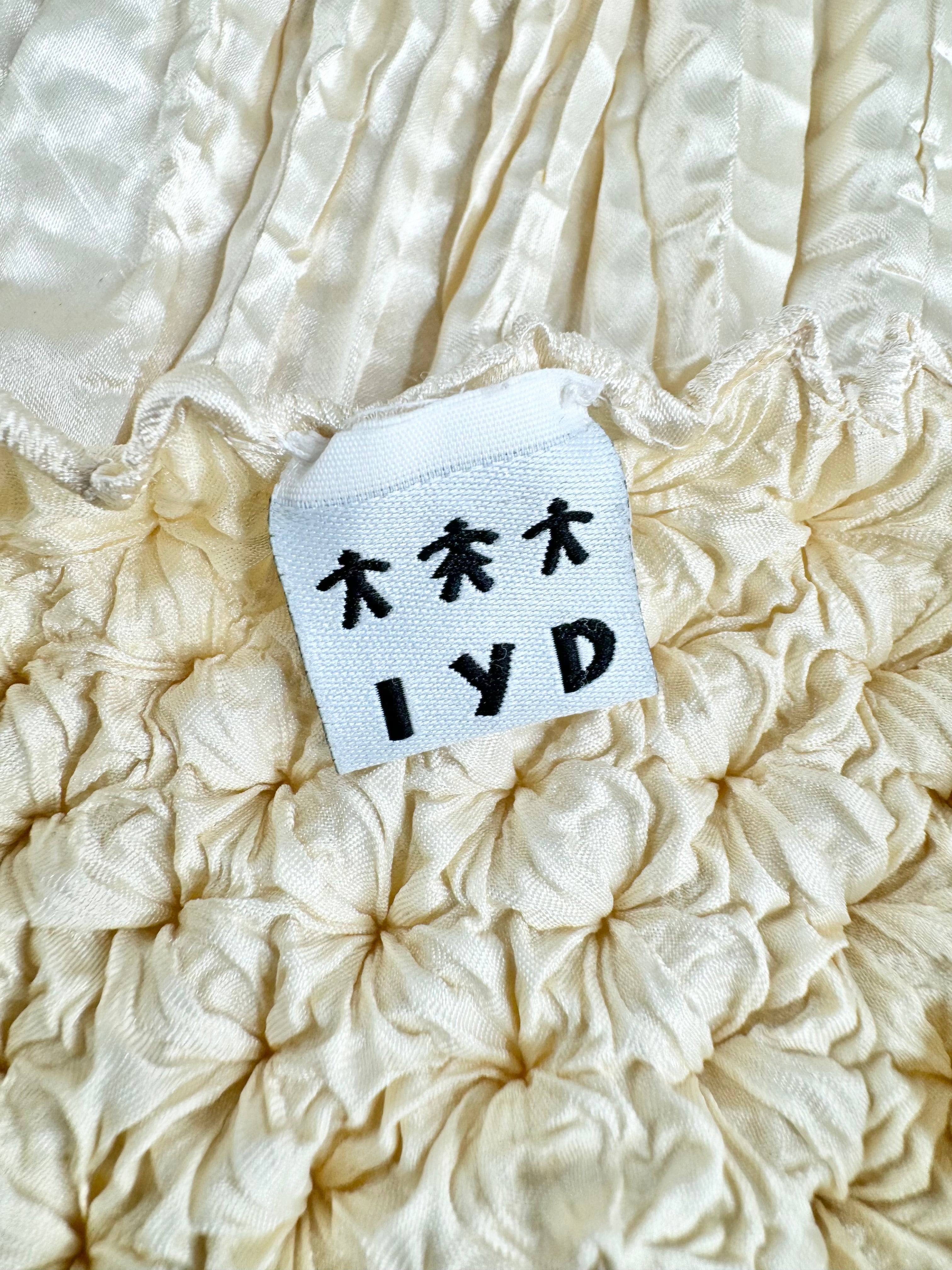 IYD Champagne Gold Metallic Pleated Dress - AU6/8