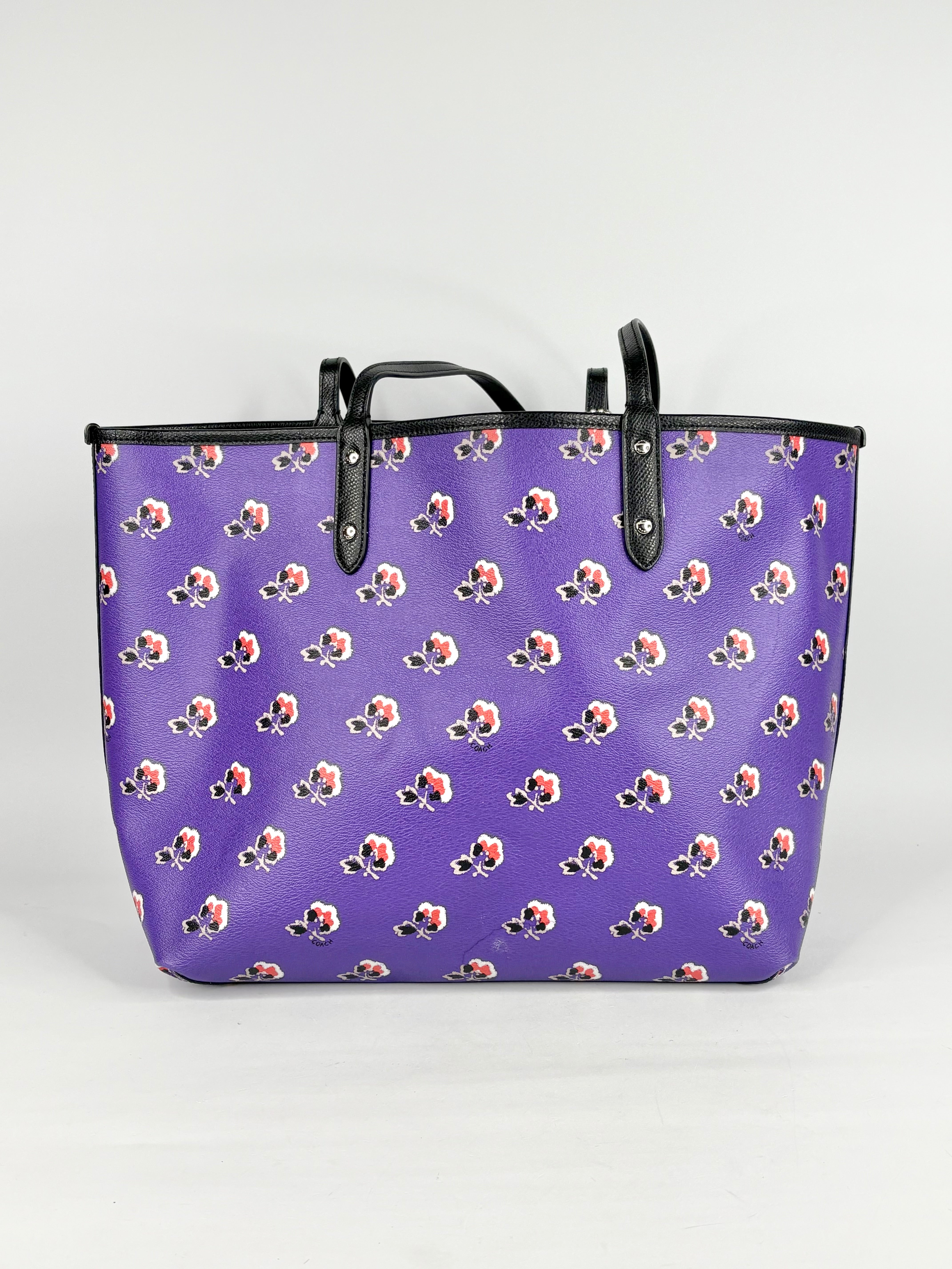 Coach Canvas Reversible City Tote Bag