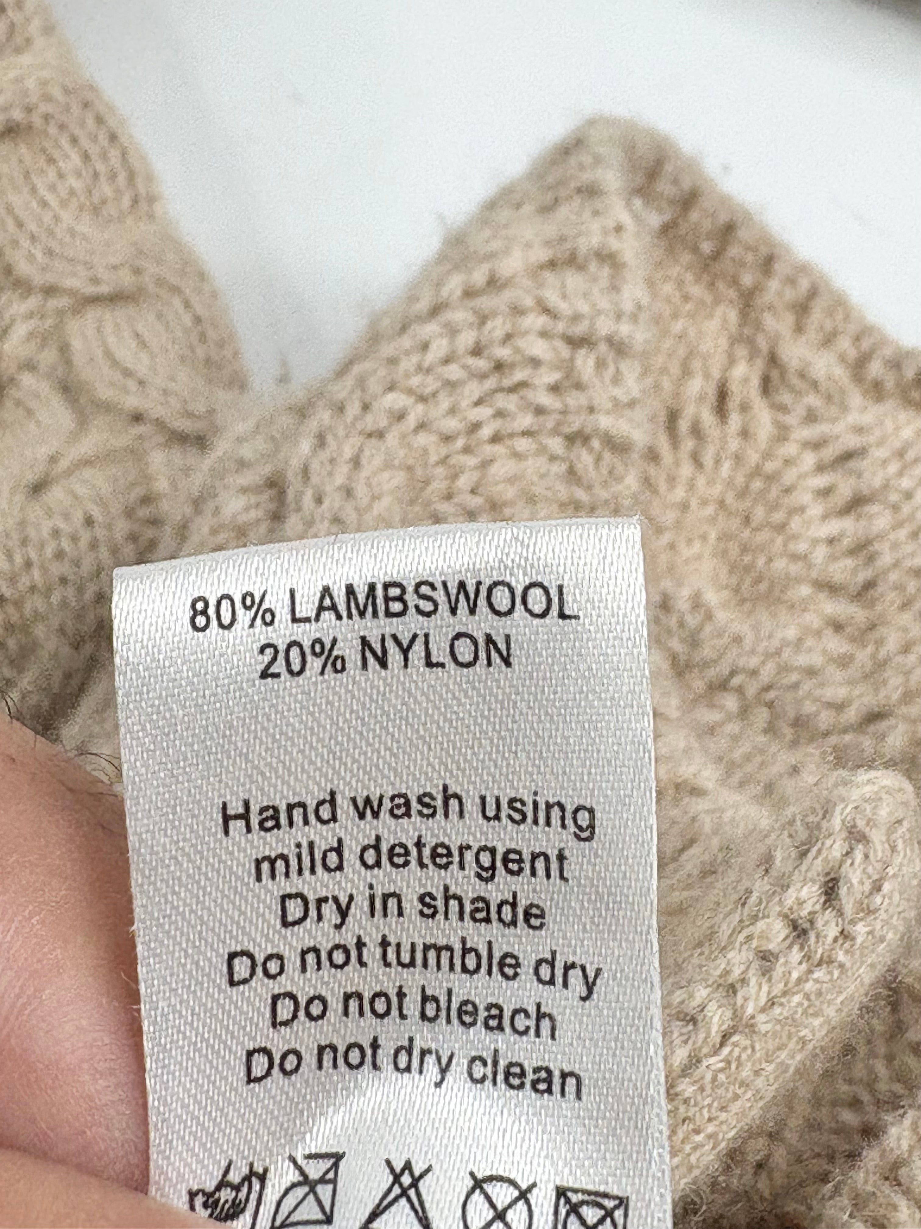Hoss Beige Wool-Blend Knitted Cardigan - AU10/12