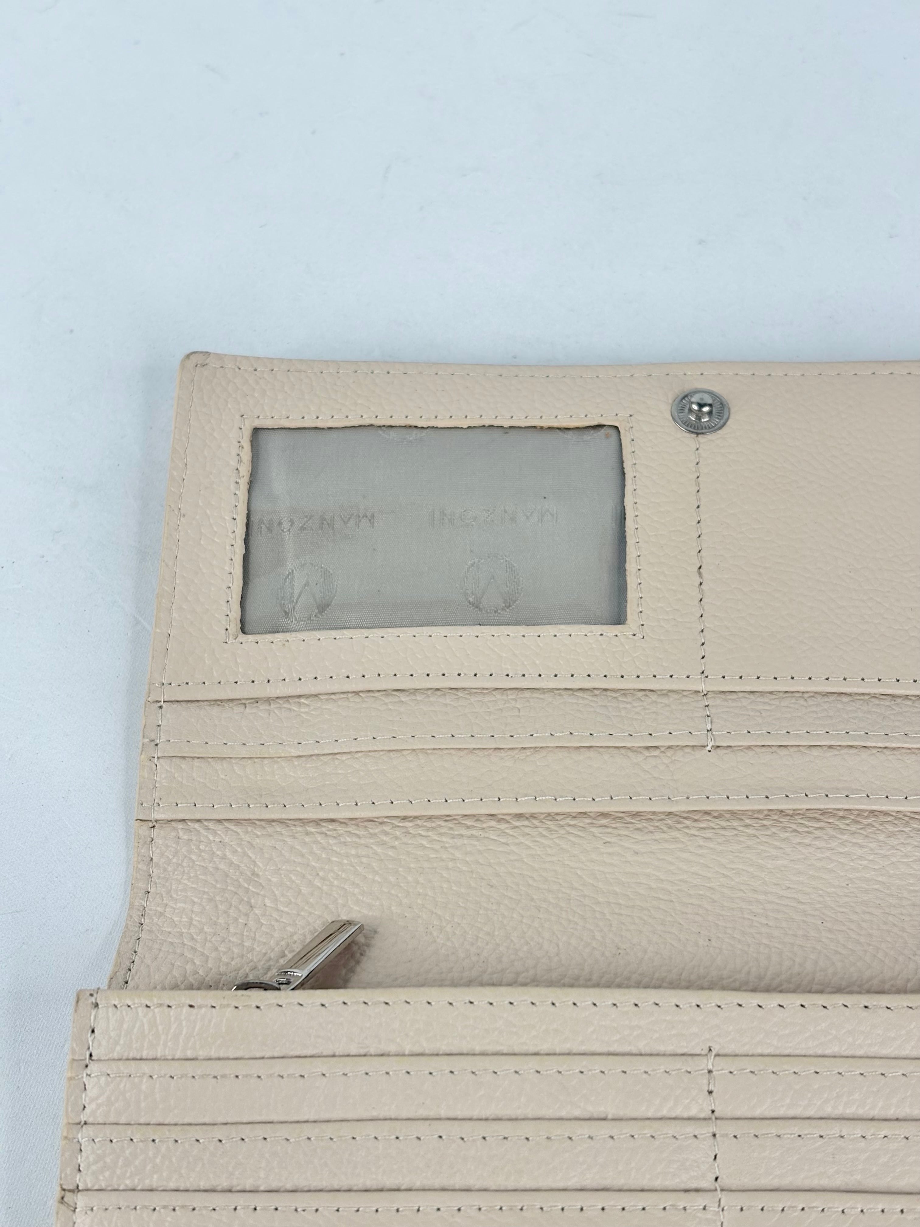 Manzoni Creamy Grained Leather Wallet