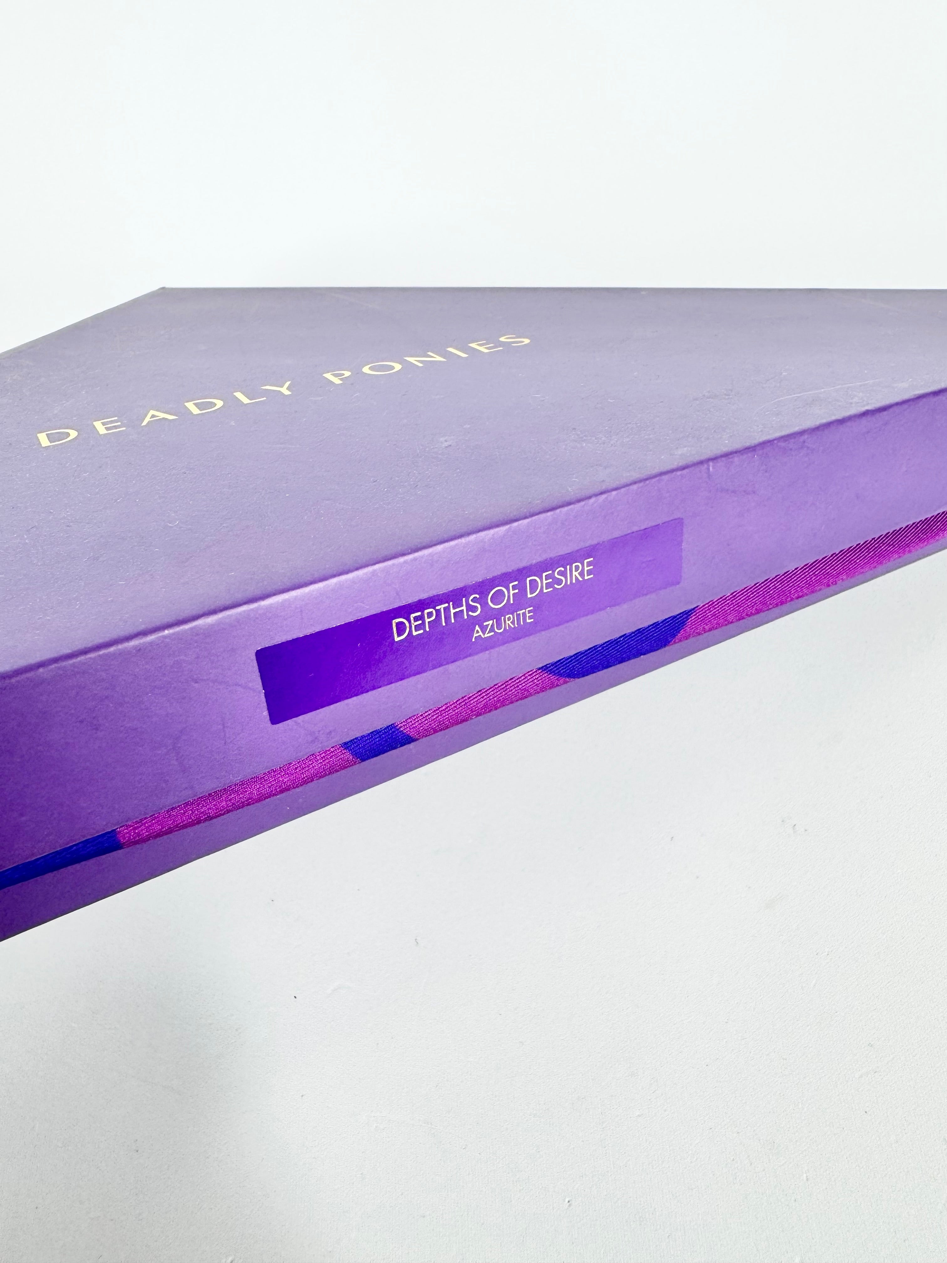 Deadly Ponies Depths of Desire Azurite Silk Scarf NWT