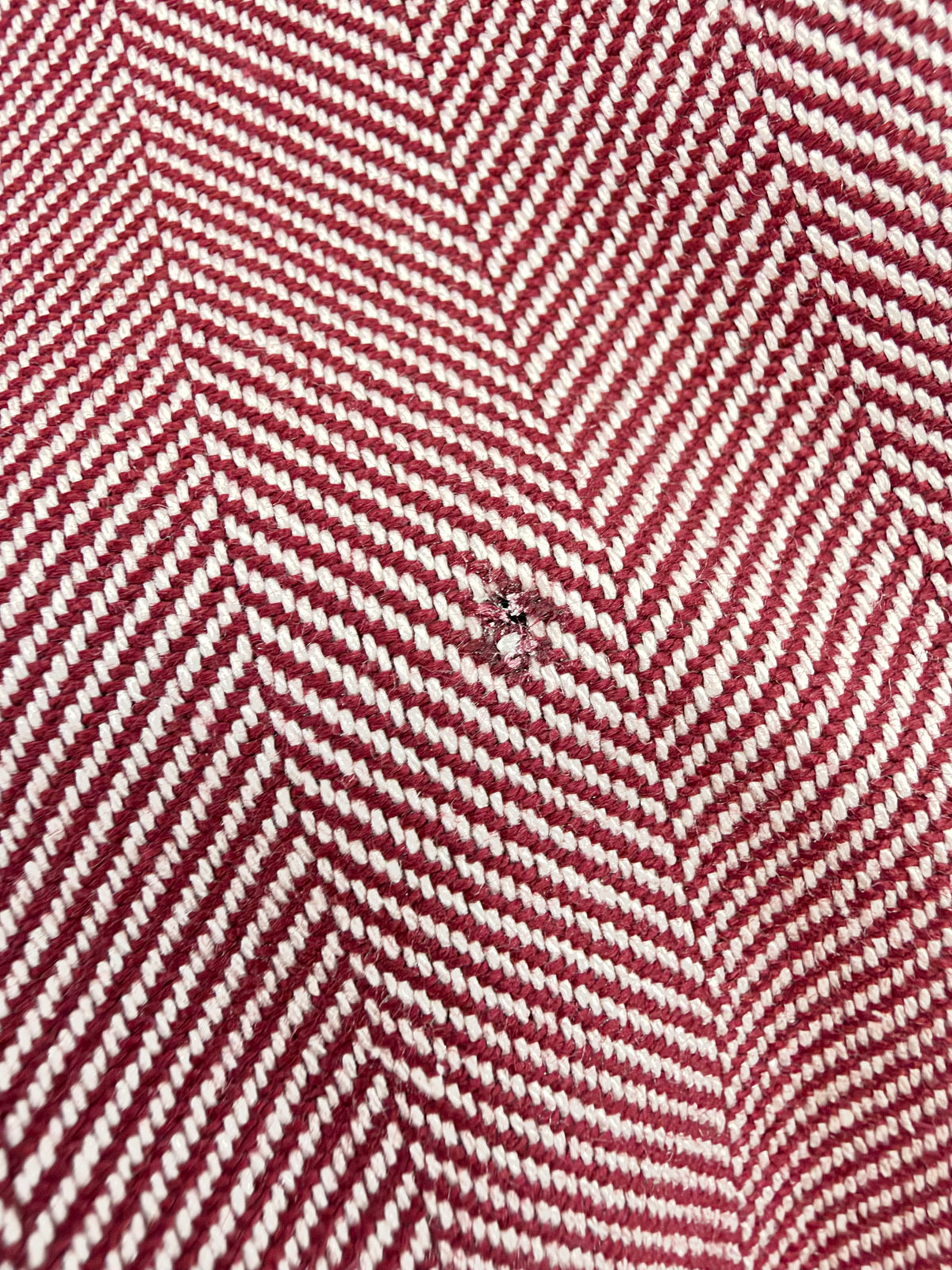 Gucci Red & Cream Herringbone Pattern Silk & Cotton Blend Sports Coat - L