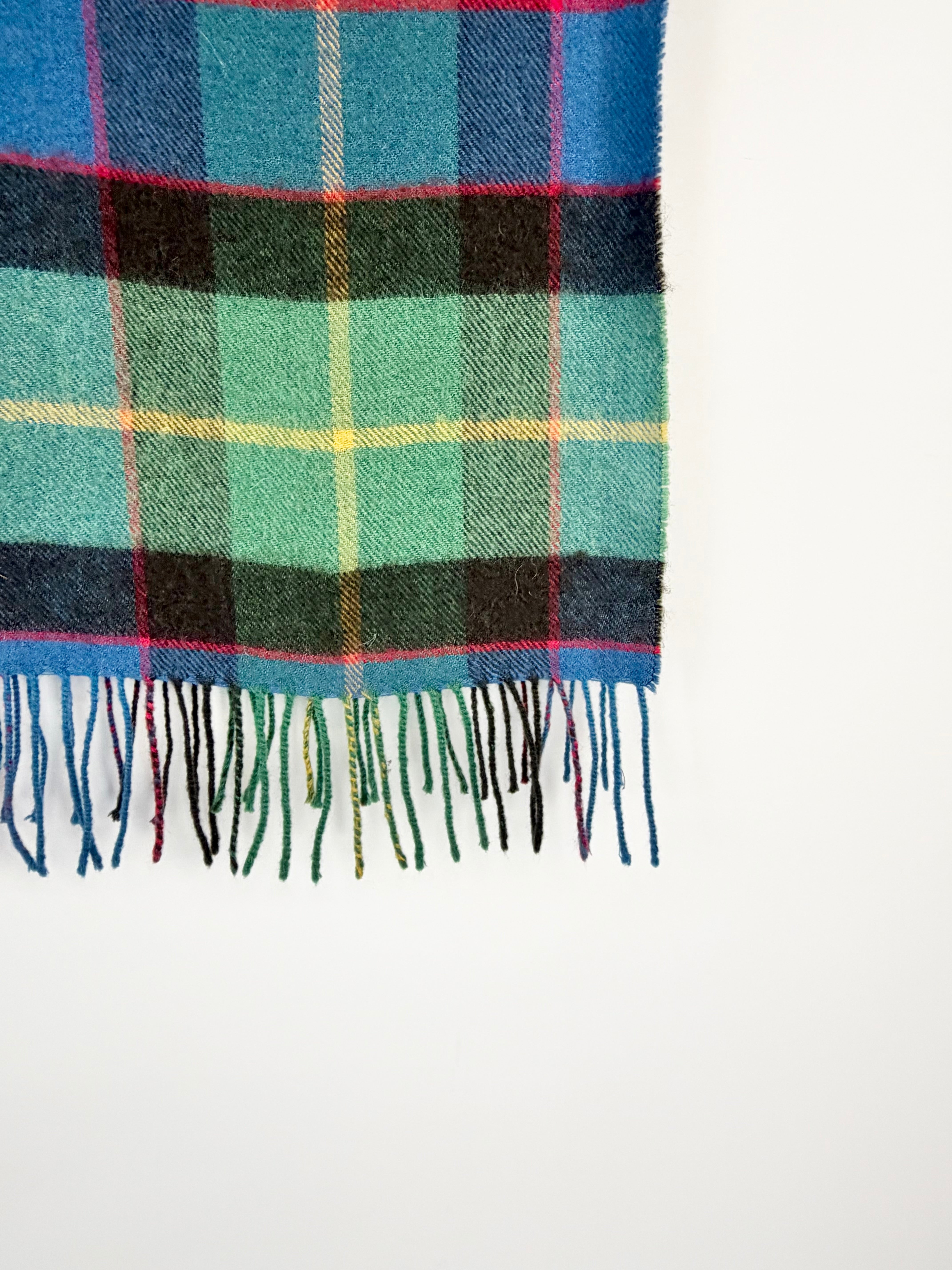 Vintage Drake's of London Tartan Cashmere Scarf