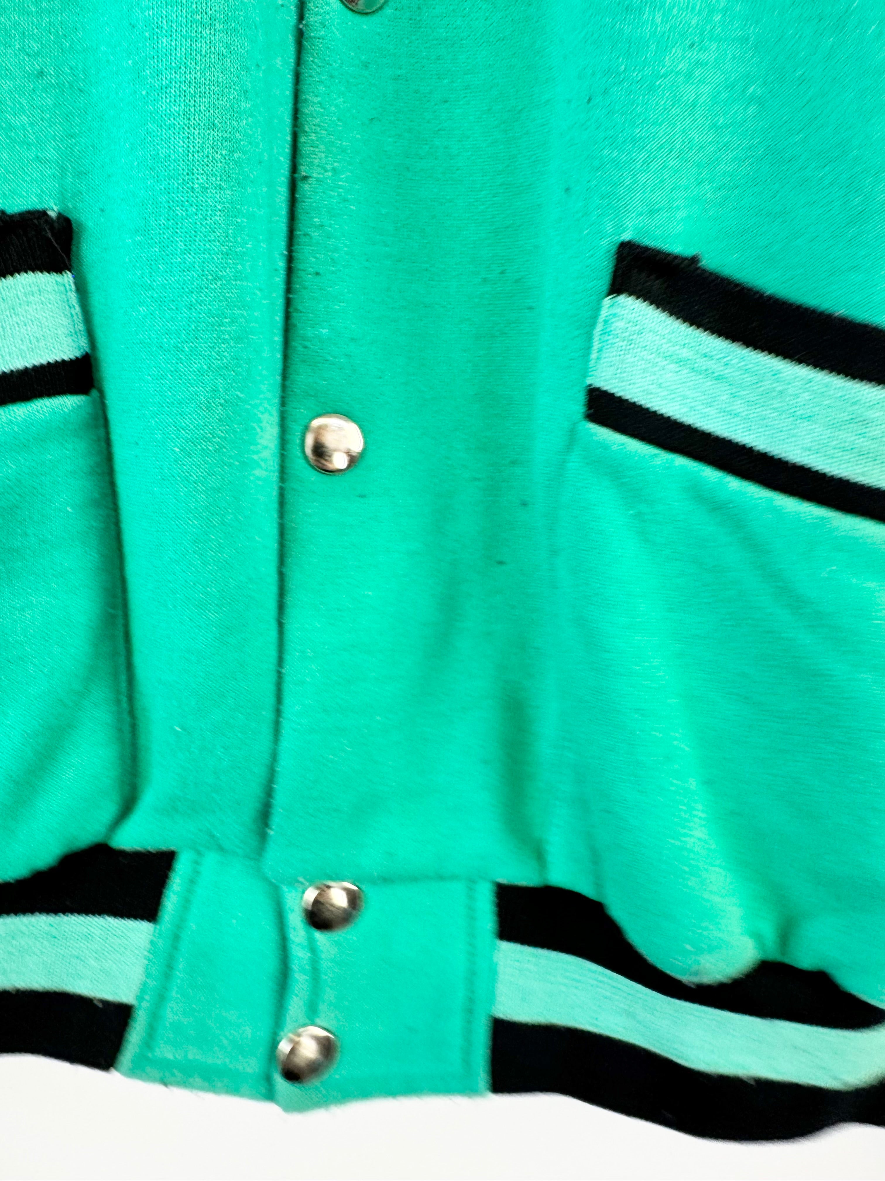 Vintage Golden Breed Teal Sports Jumper - L