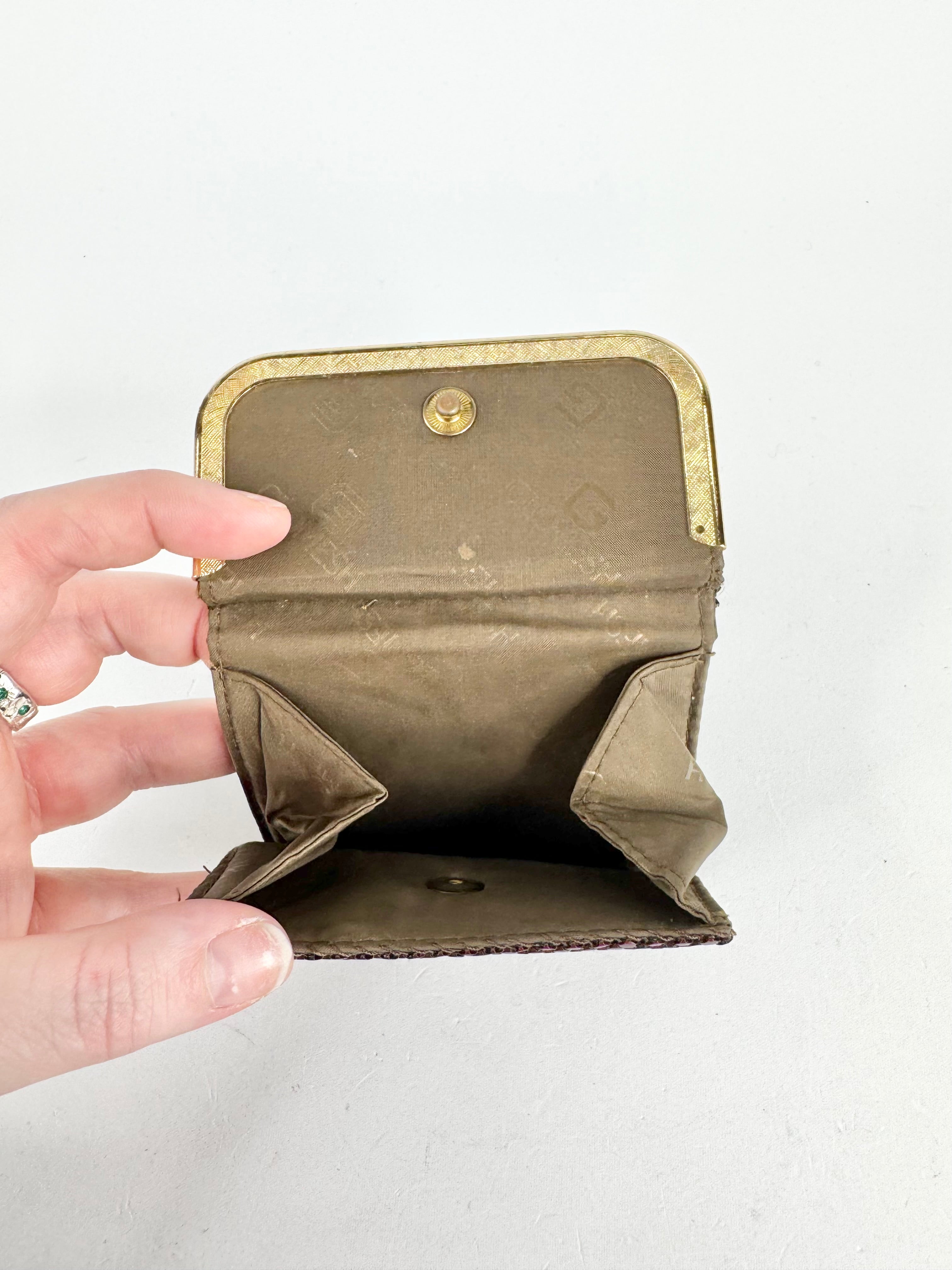 Vintage Glomesh Burgundy Wallet