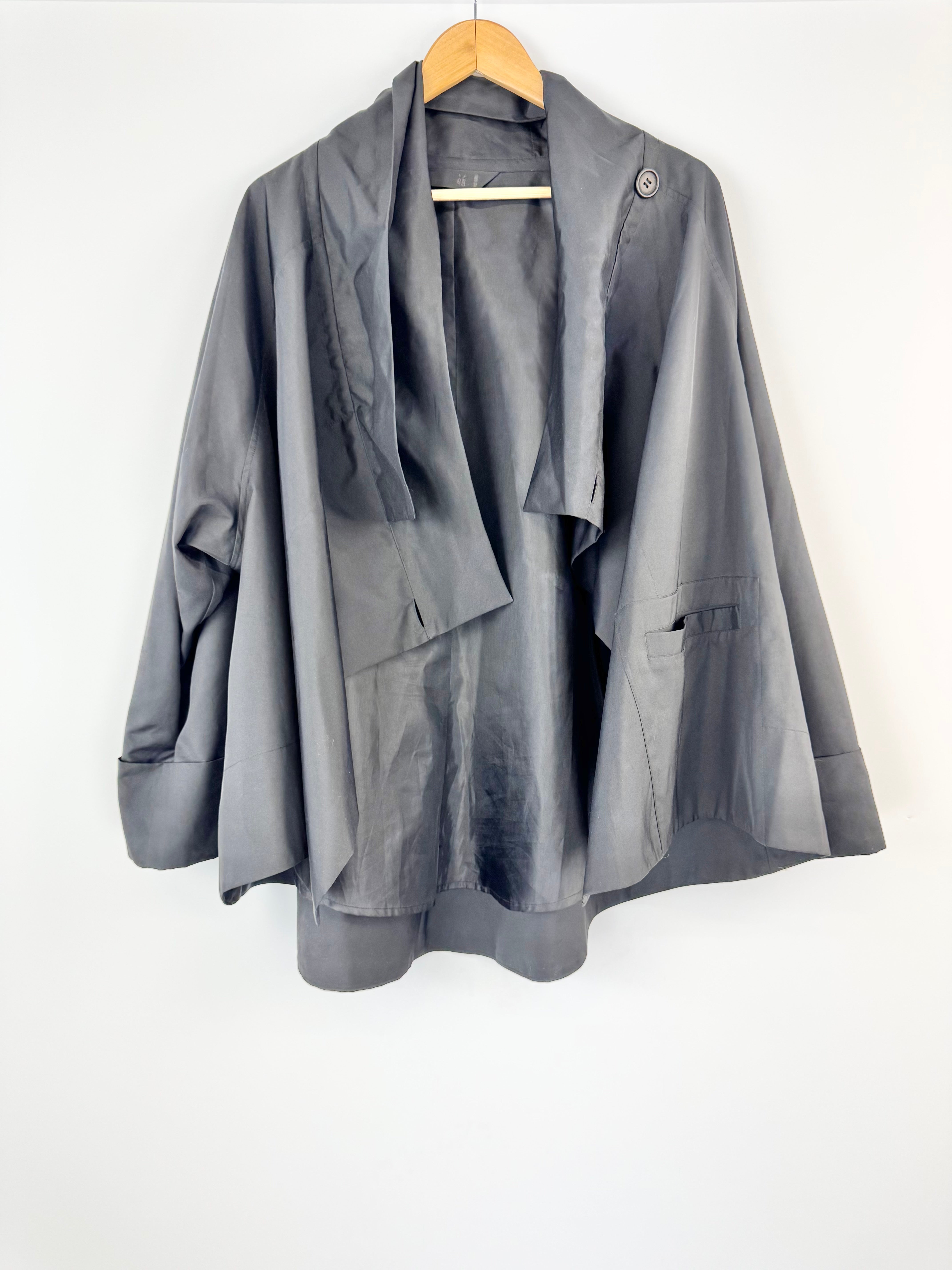 Moyuru Black Asymmetrical Jacket - AU12/14