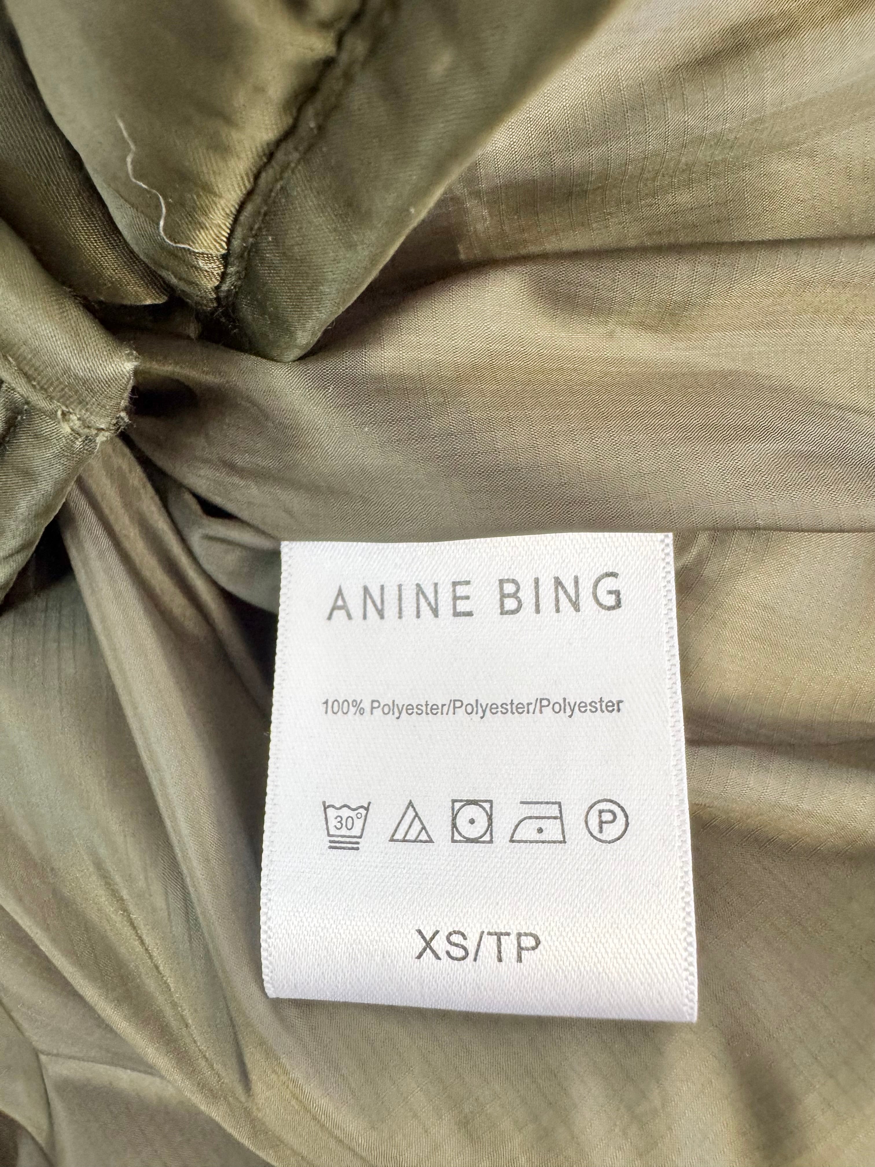 Anine Bing Green Puffer Jacket - AU6/8