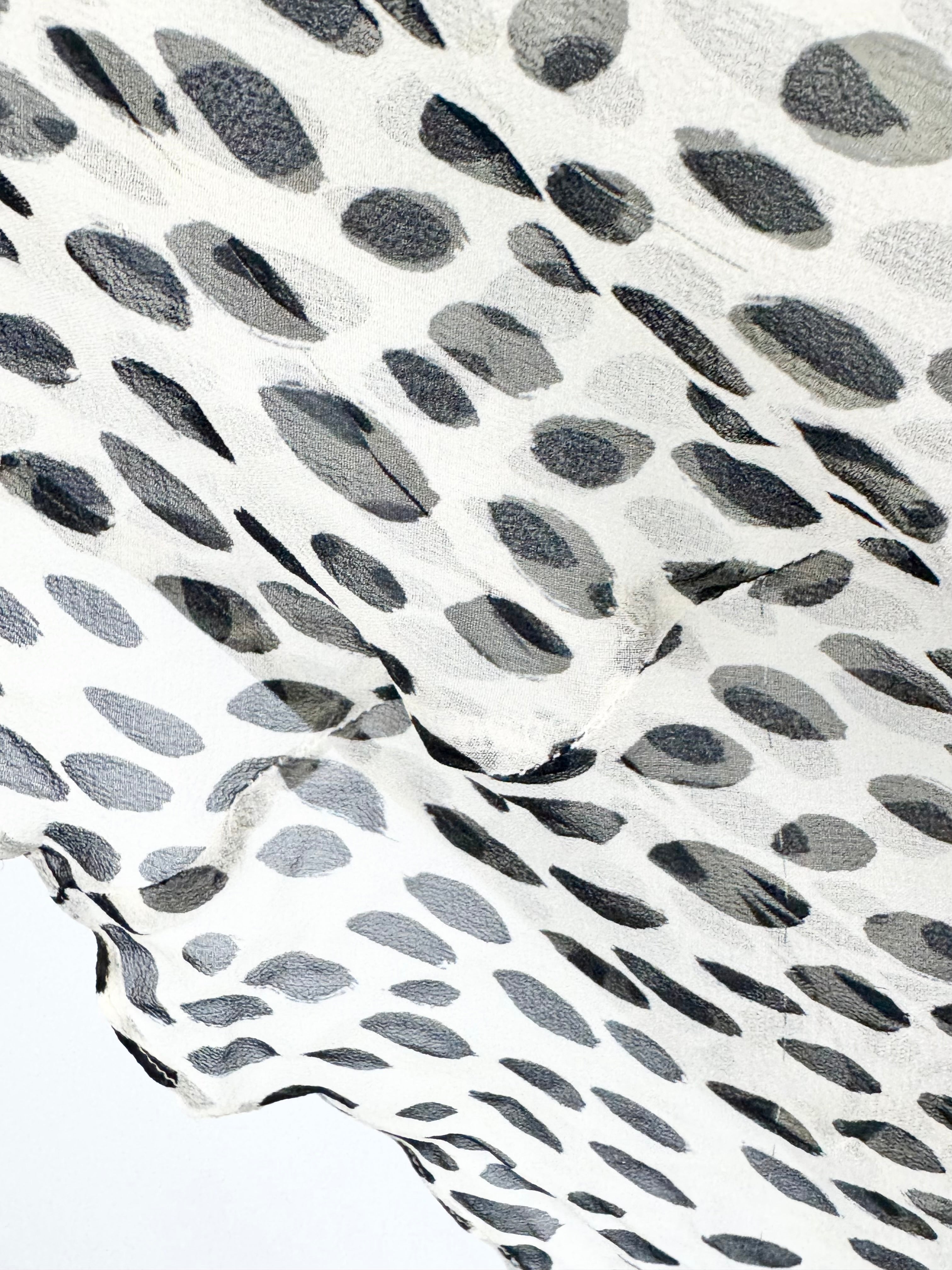 Carla Zampatti Black & White Bias Cut Silk Gown - AU10