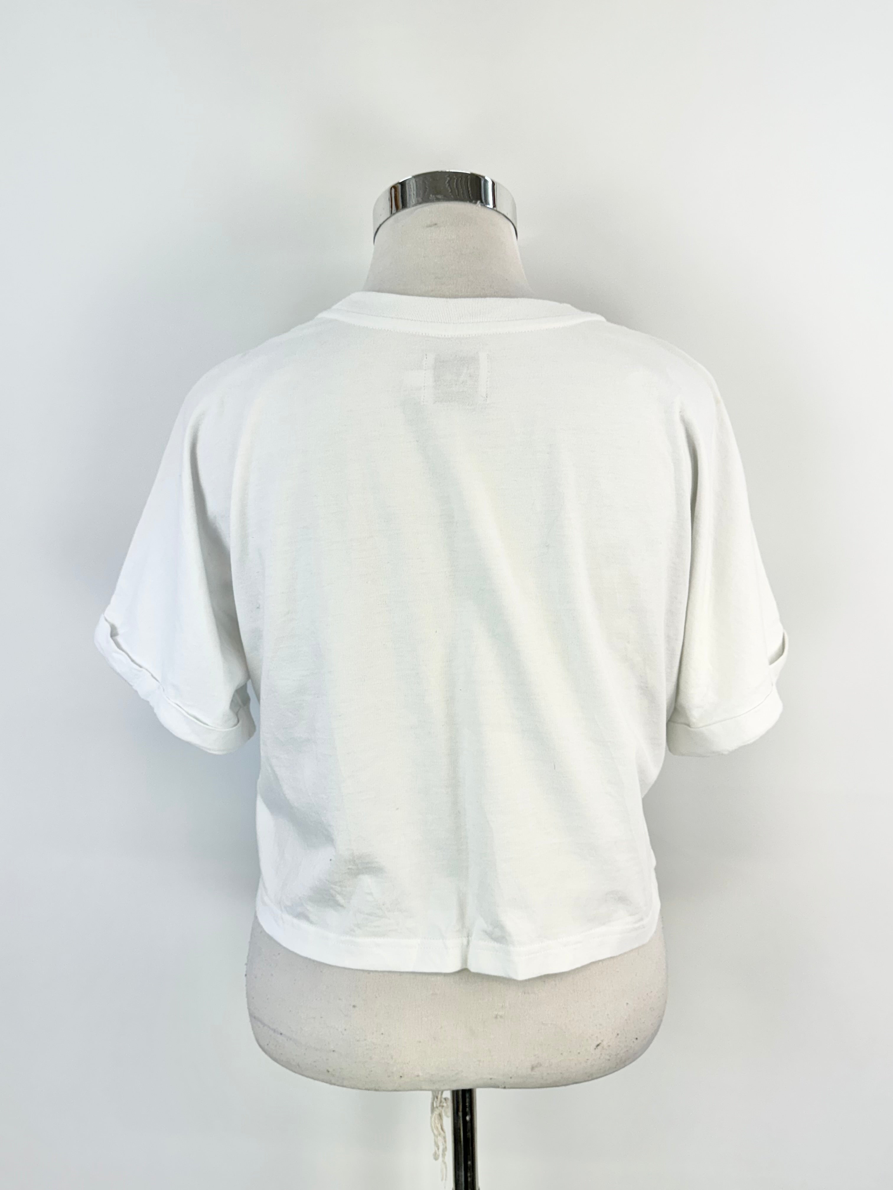 Aje White Logo Crop Top - AU14