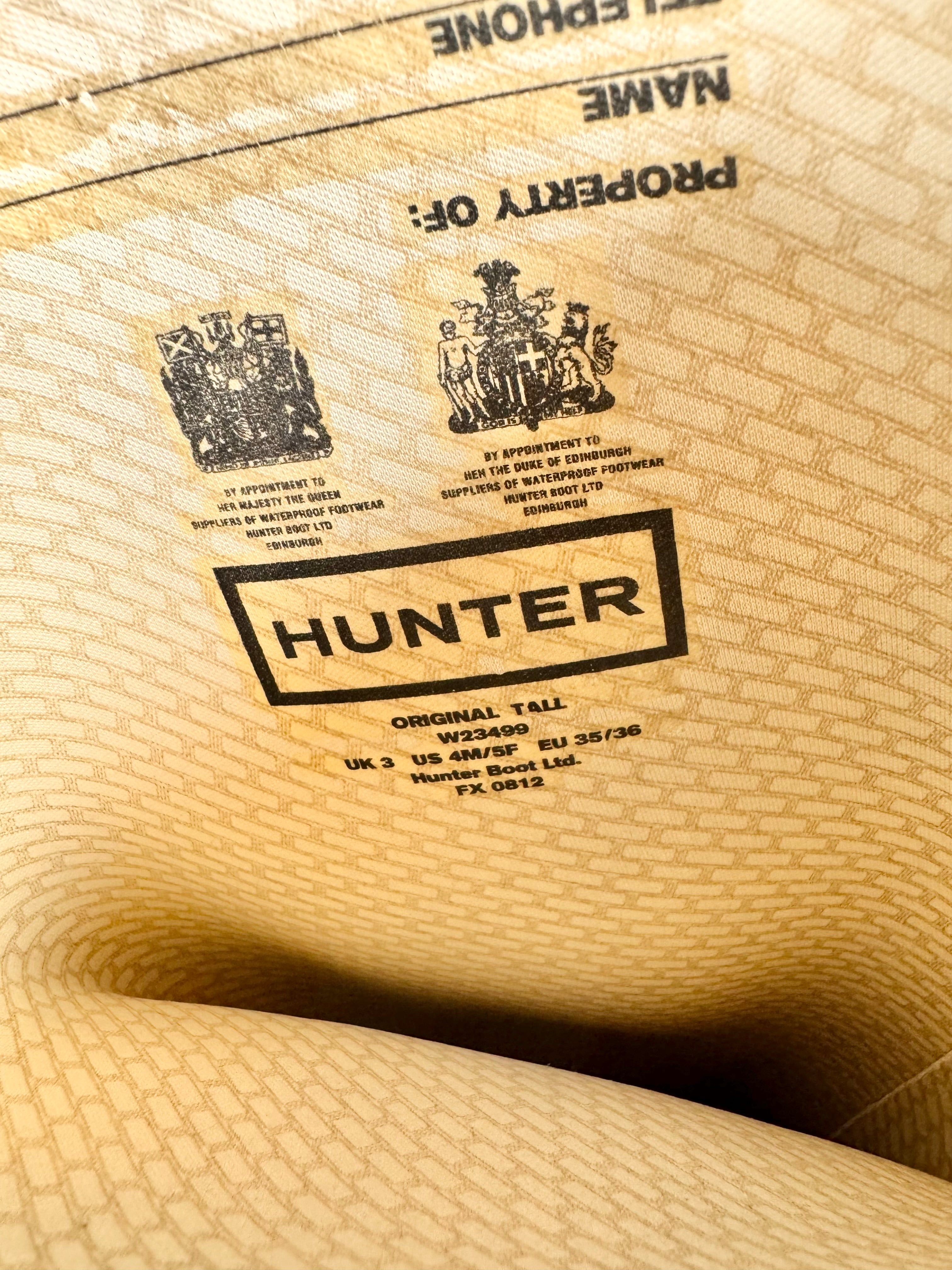 Hunter Black Wellingtons - EU35/36