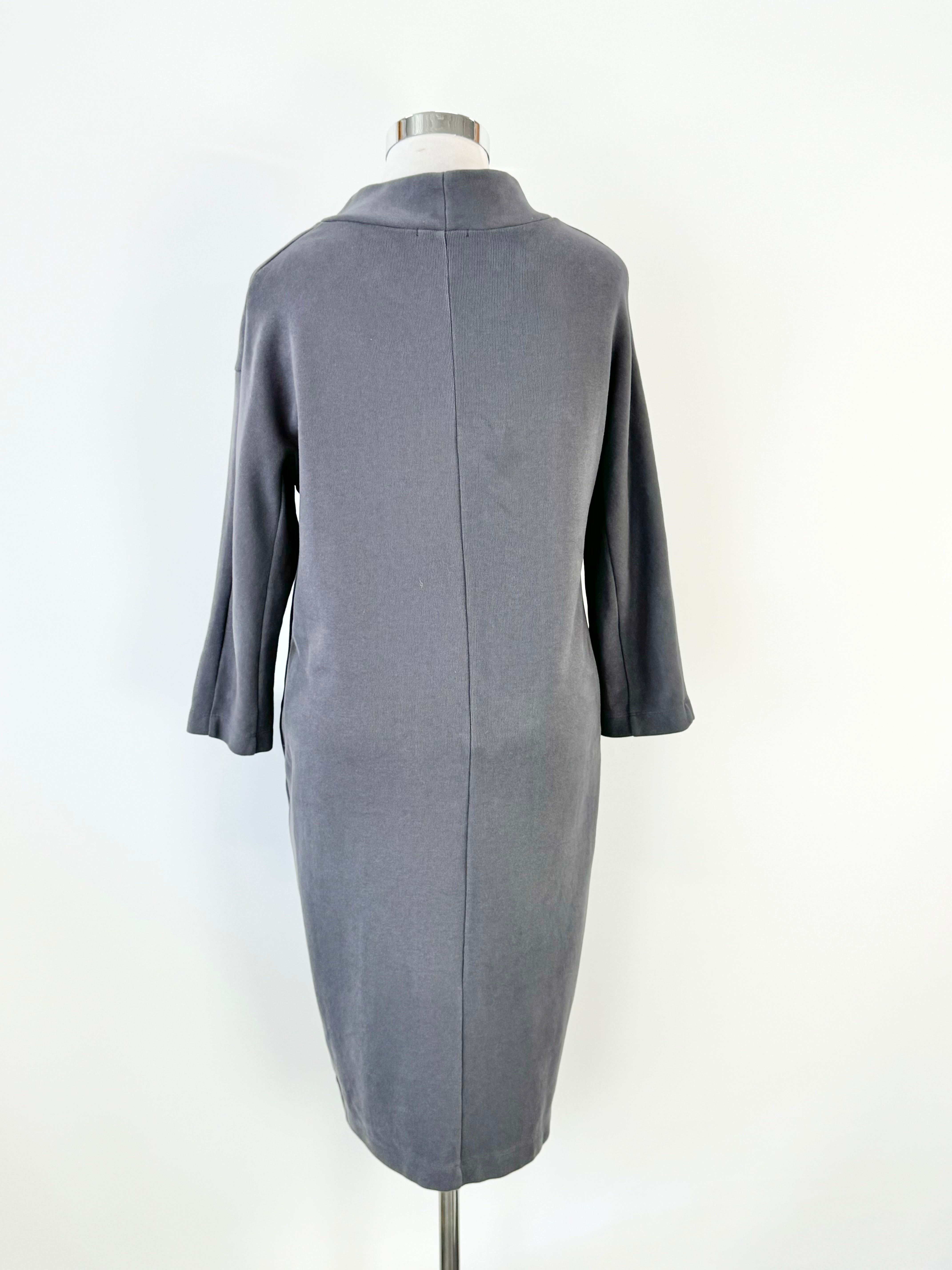 Grizas Stone Grey Turtleneck Dress - AU12/14