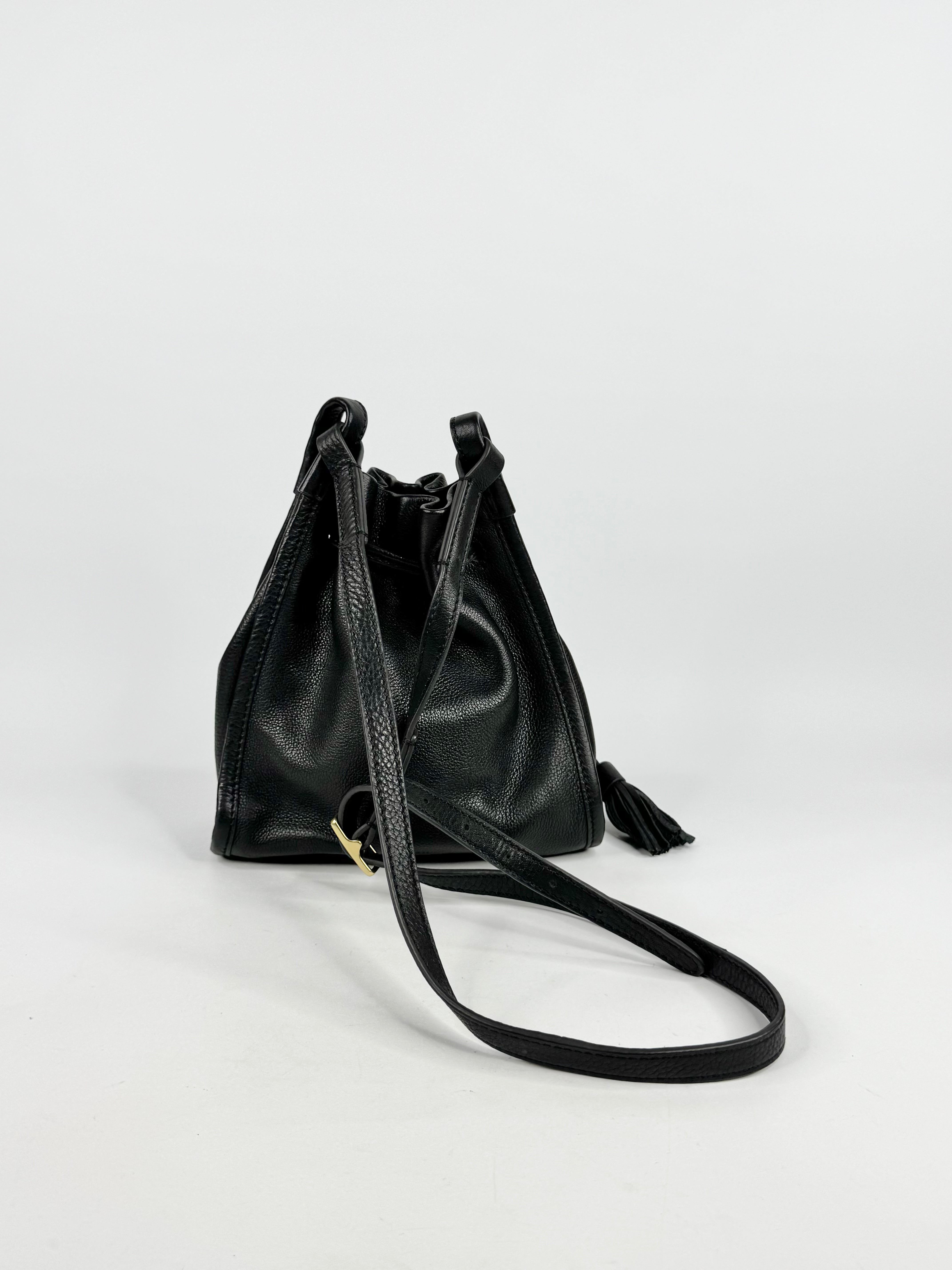 Fossil Black Tassel Satchel Bag