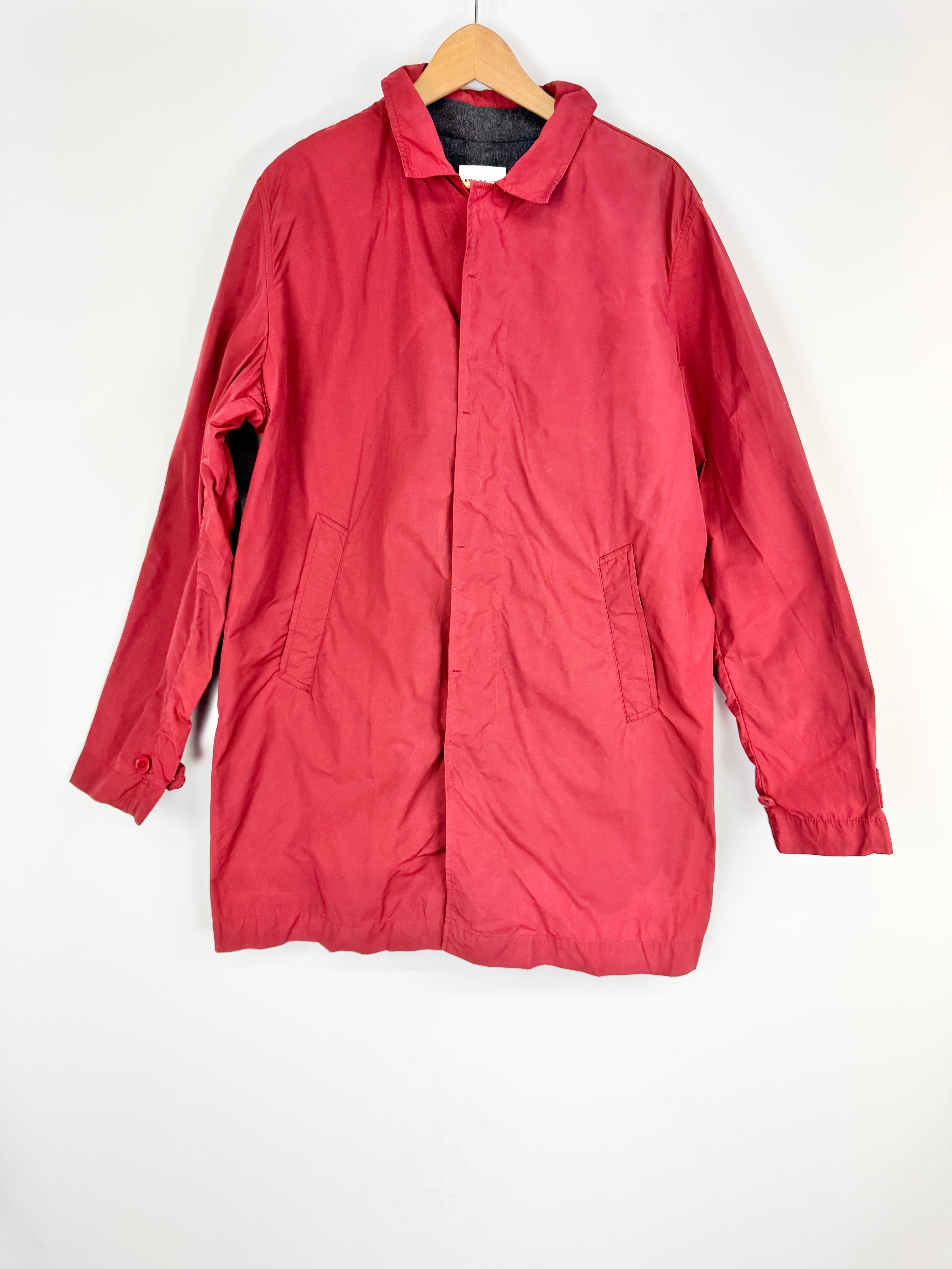 Norse Projects 'Thor Light' Vermillion Rain Coat - XL